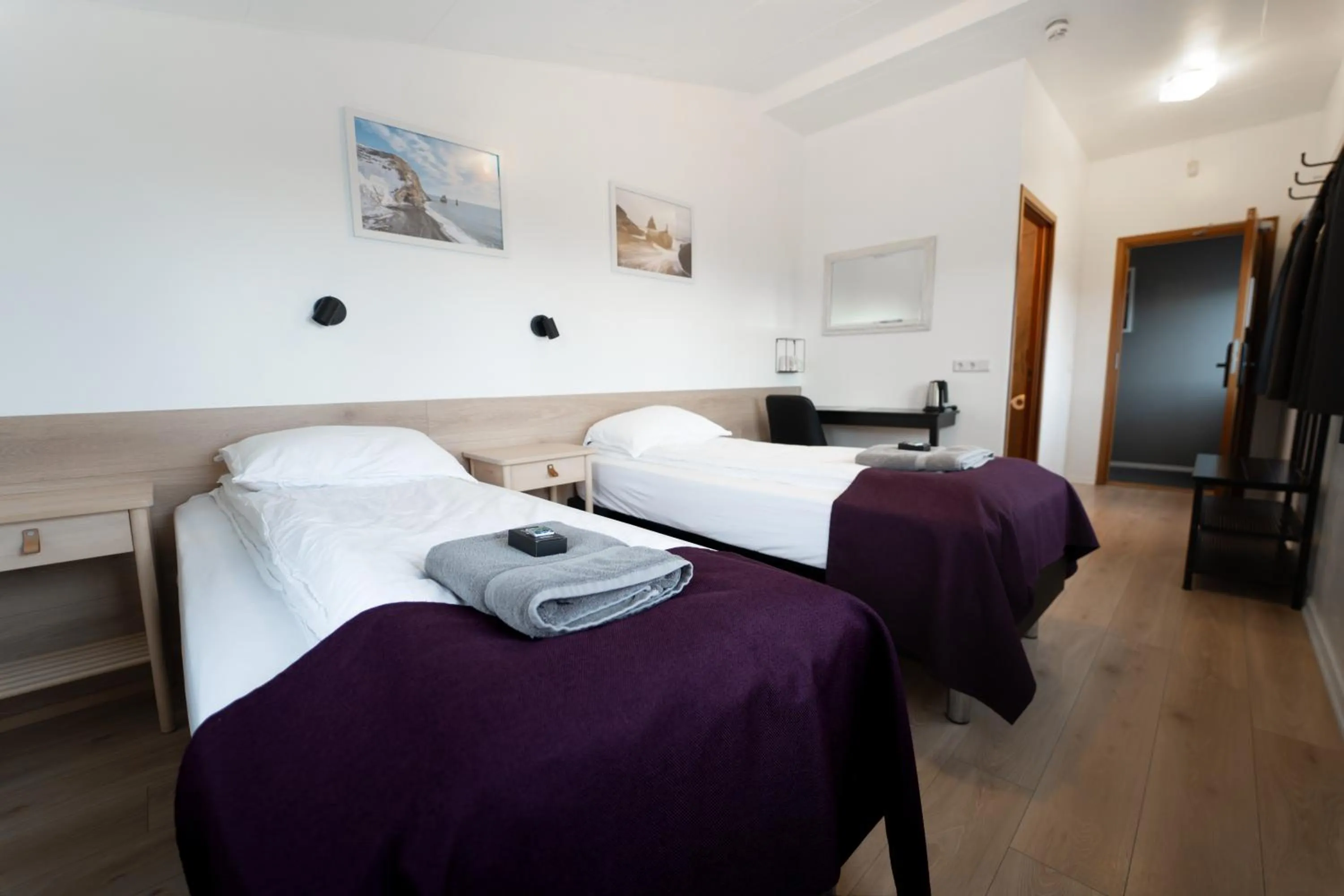 Bed in Vik Tröll Hotel