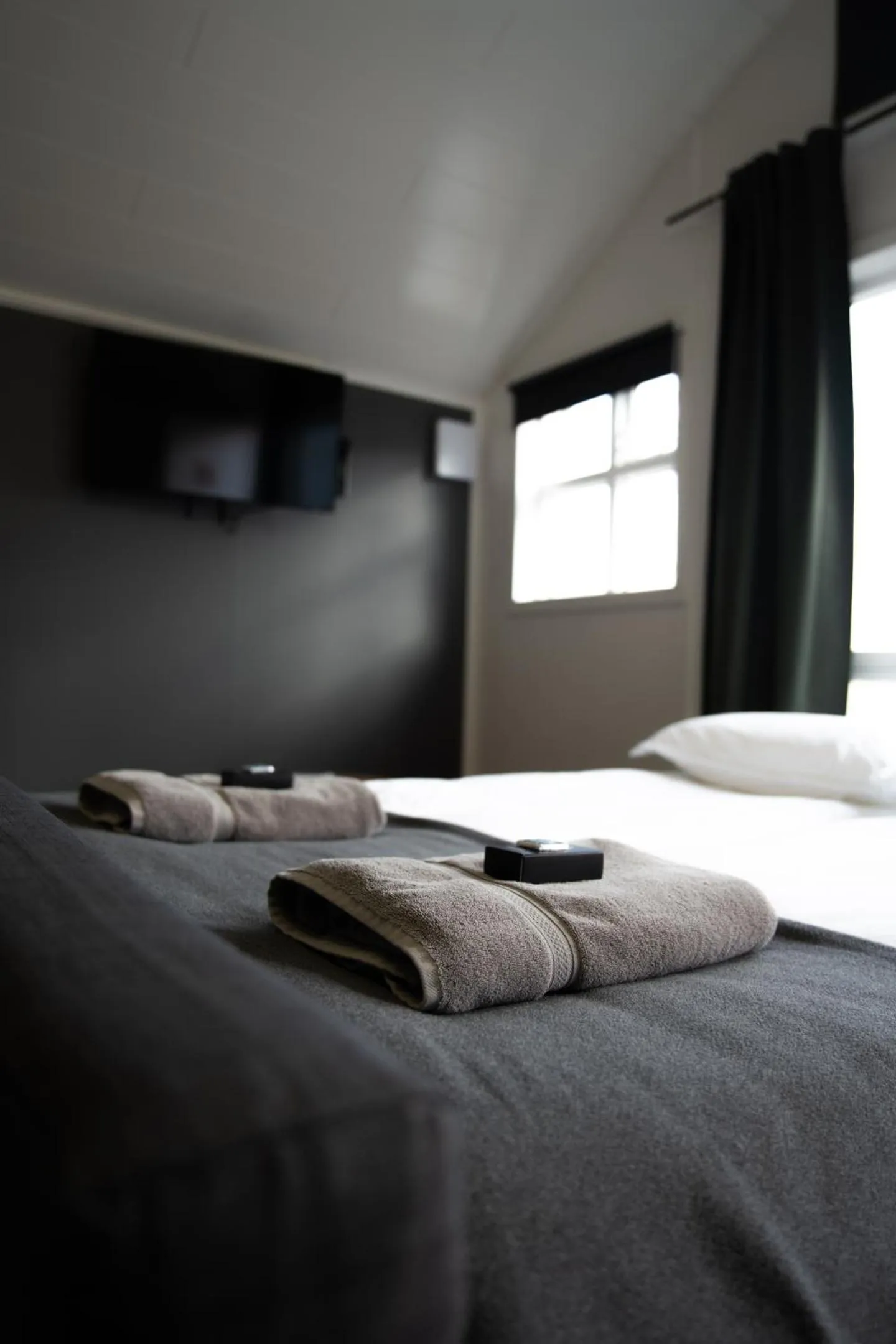 Bed in Vik Tröll Hotel