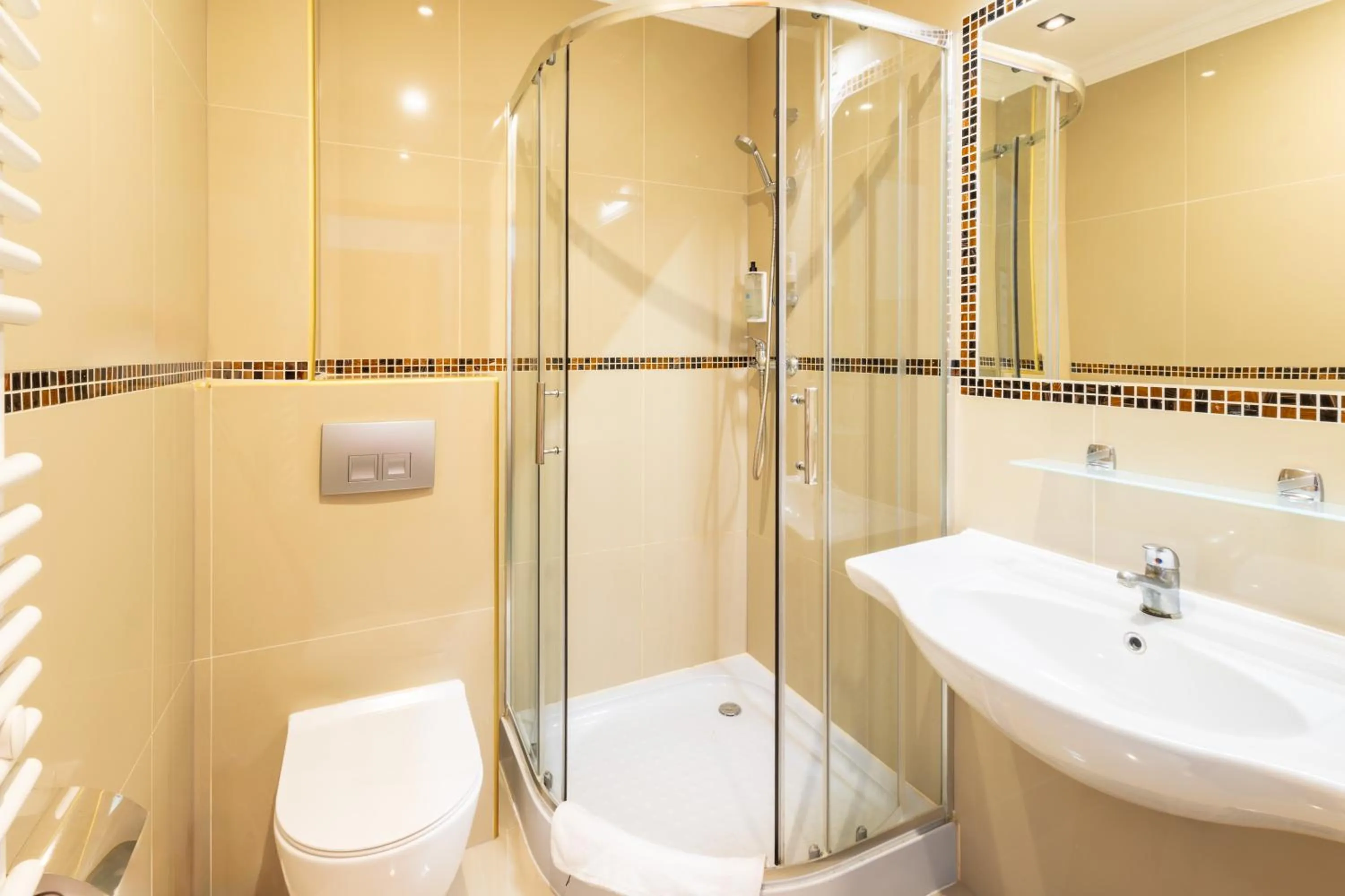 Shower in Noclegi Stadion Bed & Breakfast