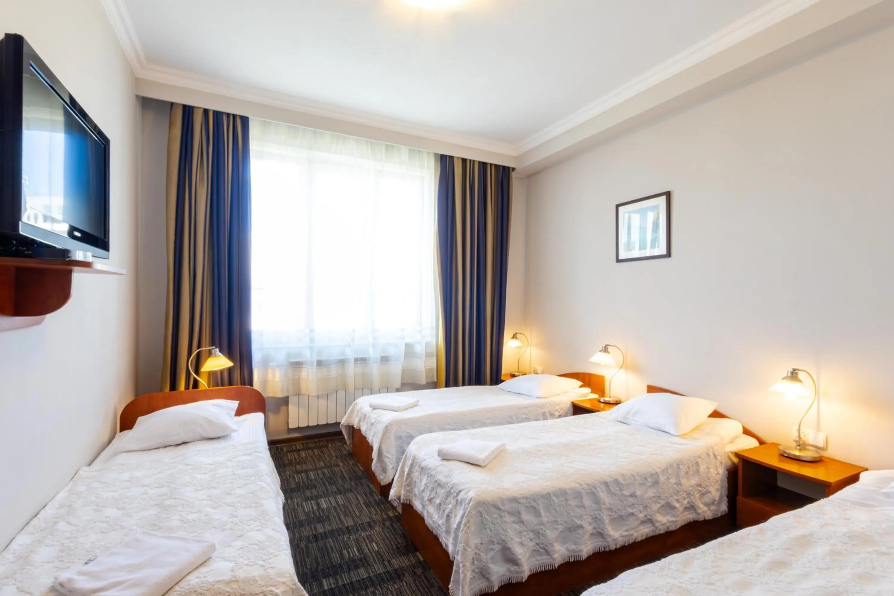 Bed in Noclegi Stadion Bed & Breakfast