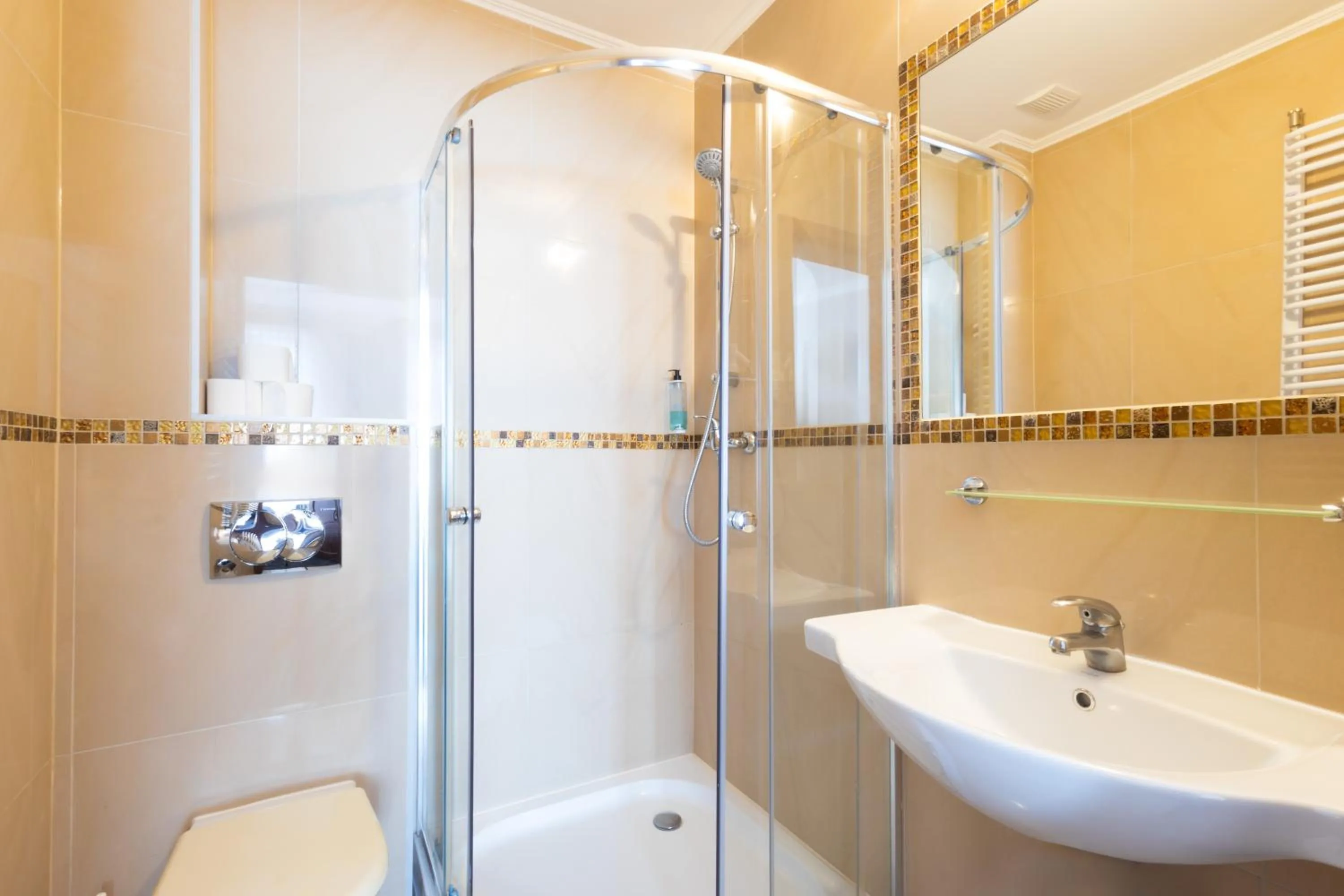 Shower in Noclegi Stadion Bed & Breakfast