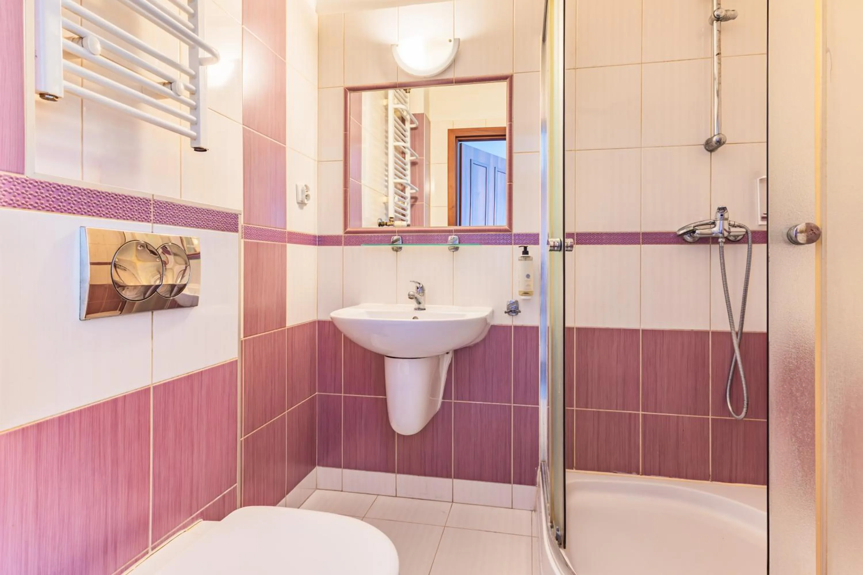 Shower in Noclegi Stadion Bed & Breakfast