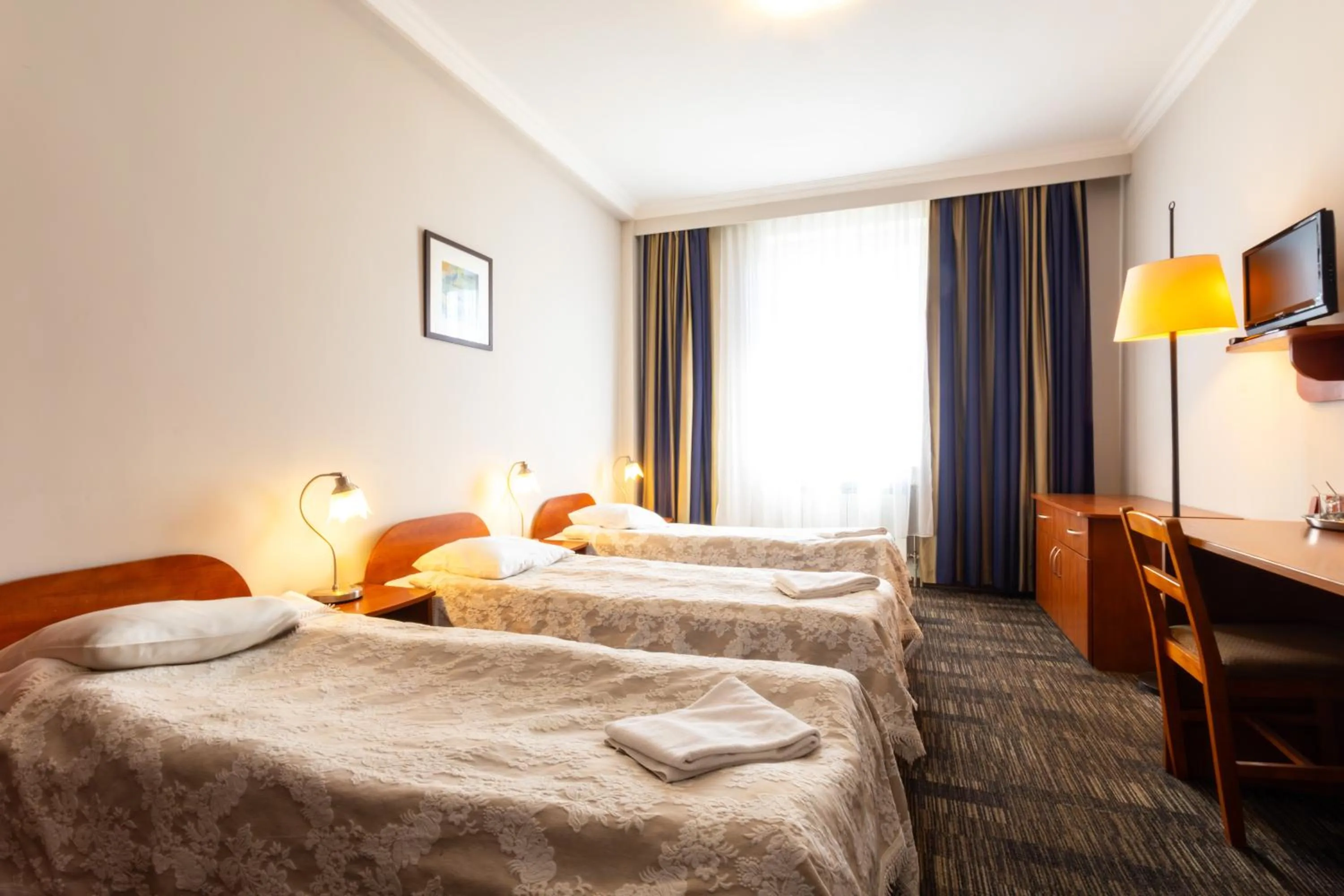 Bed in Noclegi Stadion Bed & Breakfast