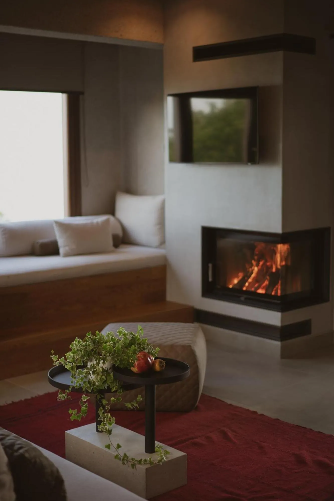 Seating area, Bed in Adama