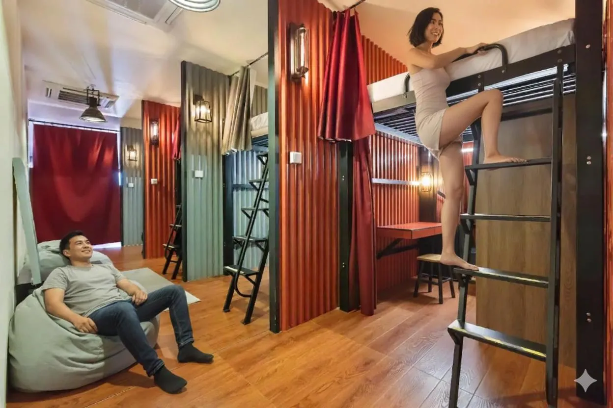 Bed in hipstercity hostel