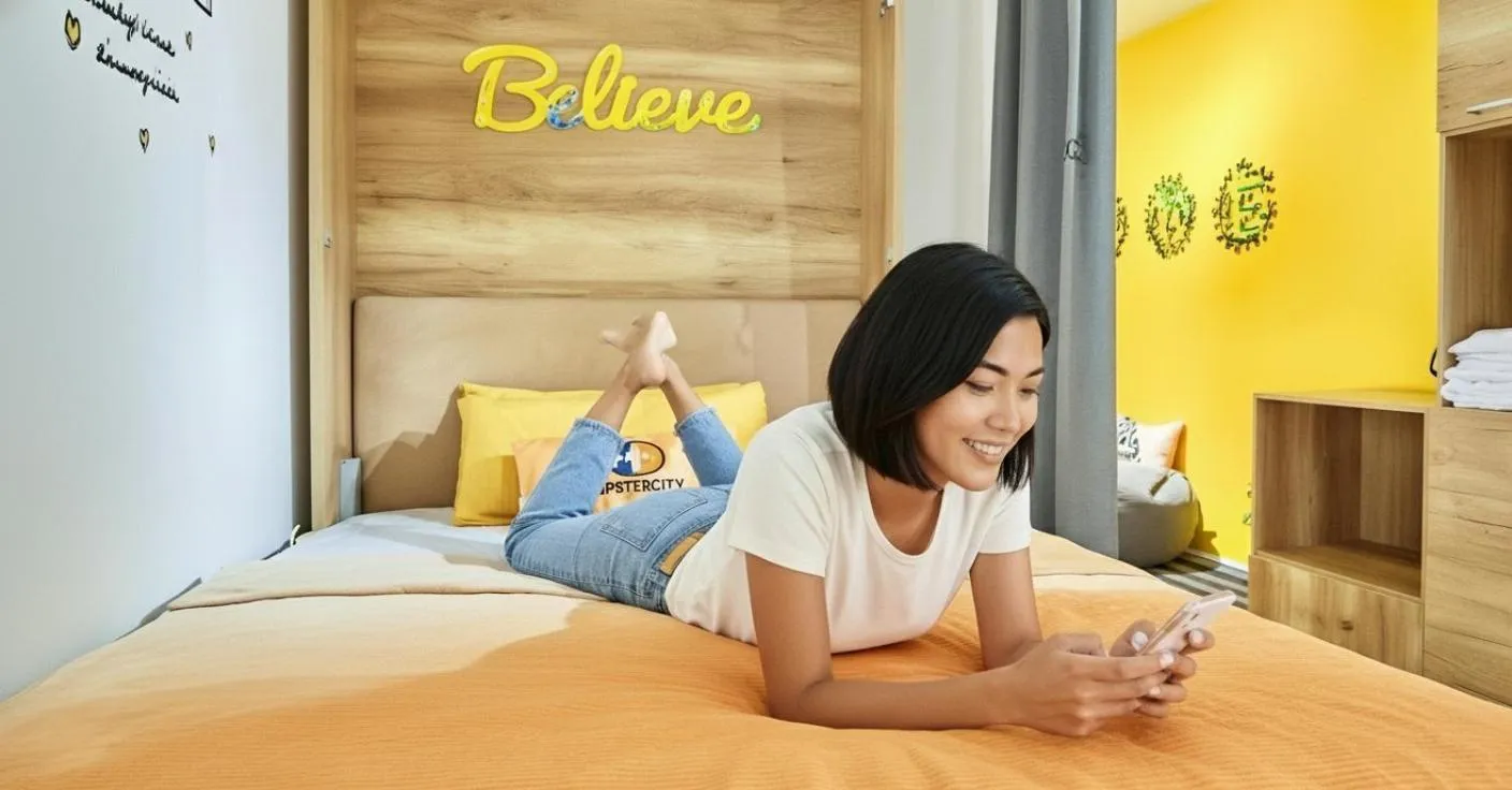 Bed in hipstercity hostel