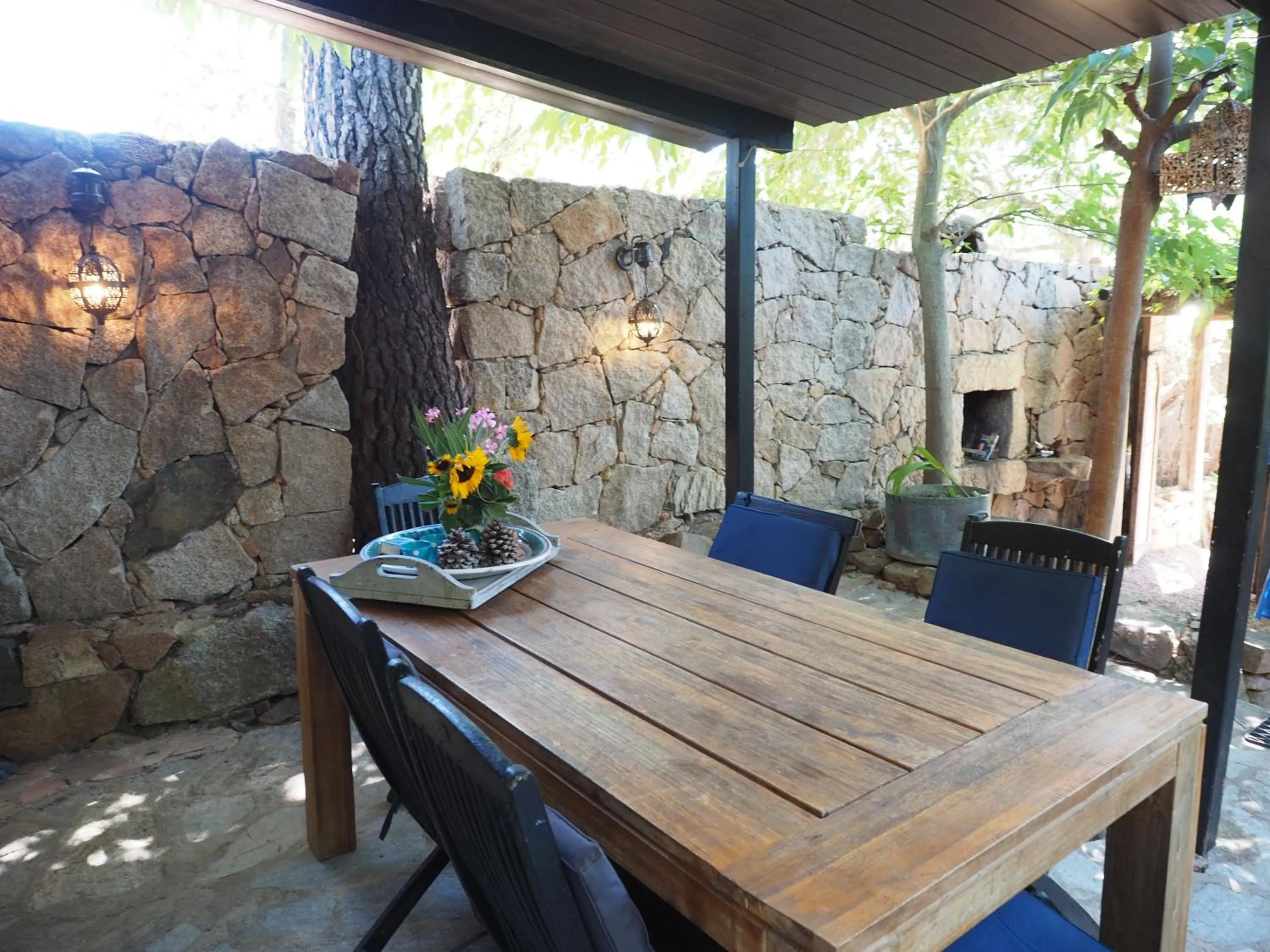 Patio in Maranatha, front de mer avec plage