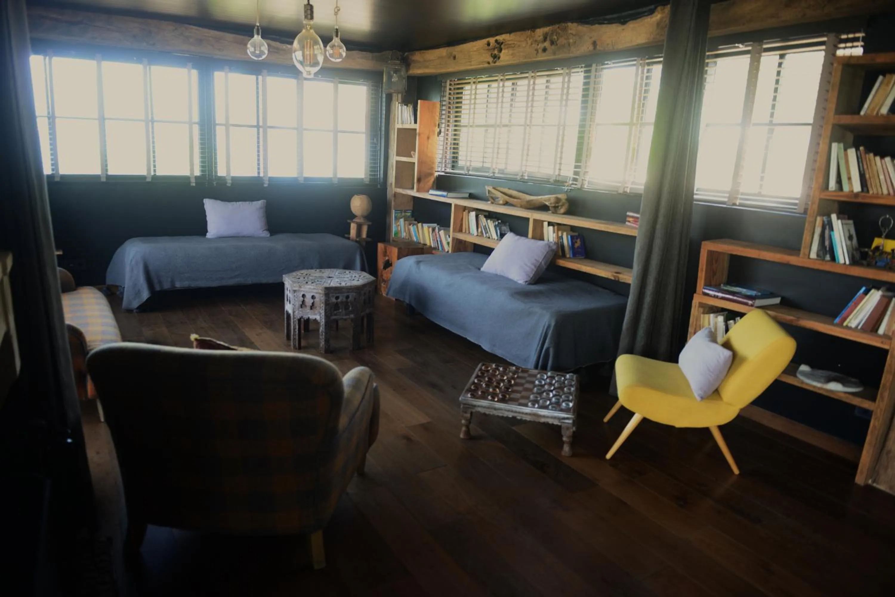 Living room in Maranatha, front de mer avec plage