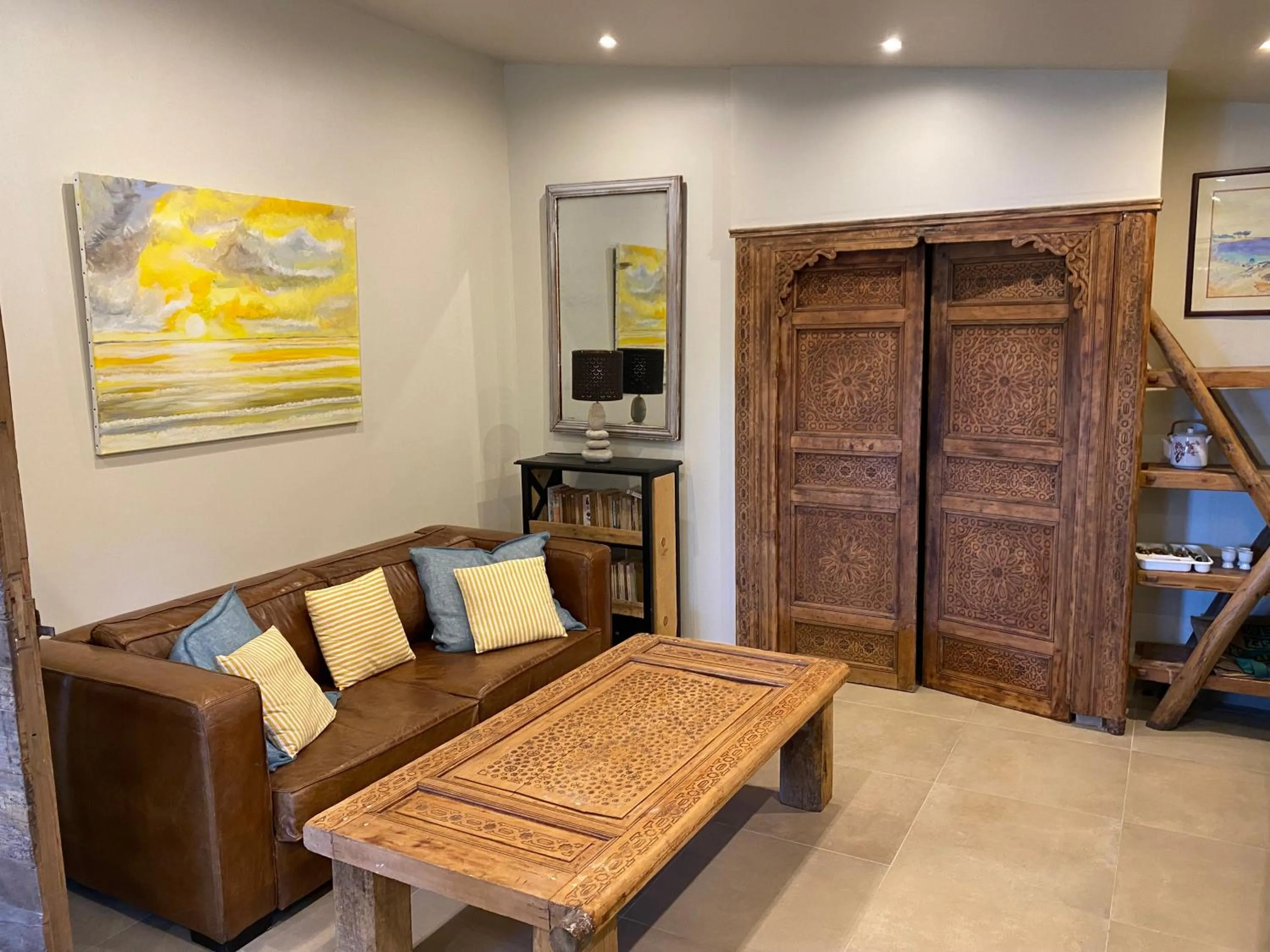 Living room in Maranatha, front de mer avec plage