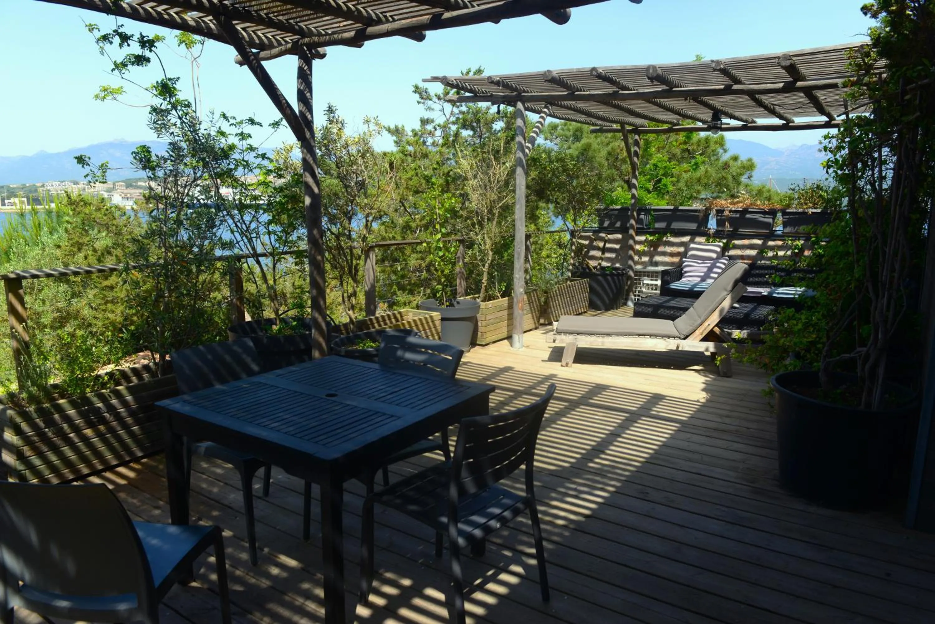 Patio in Maranatha, front de mer avec plage