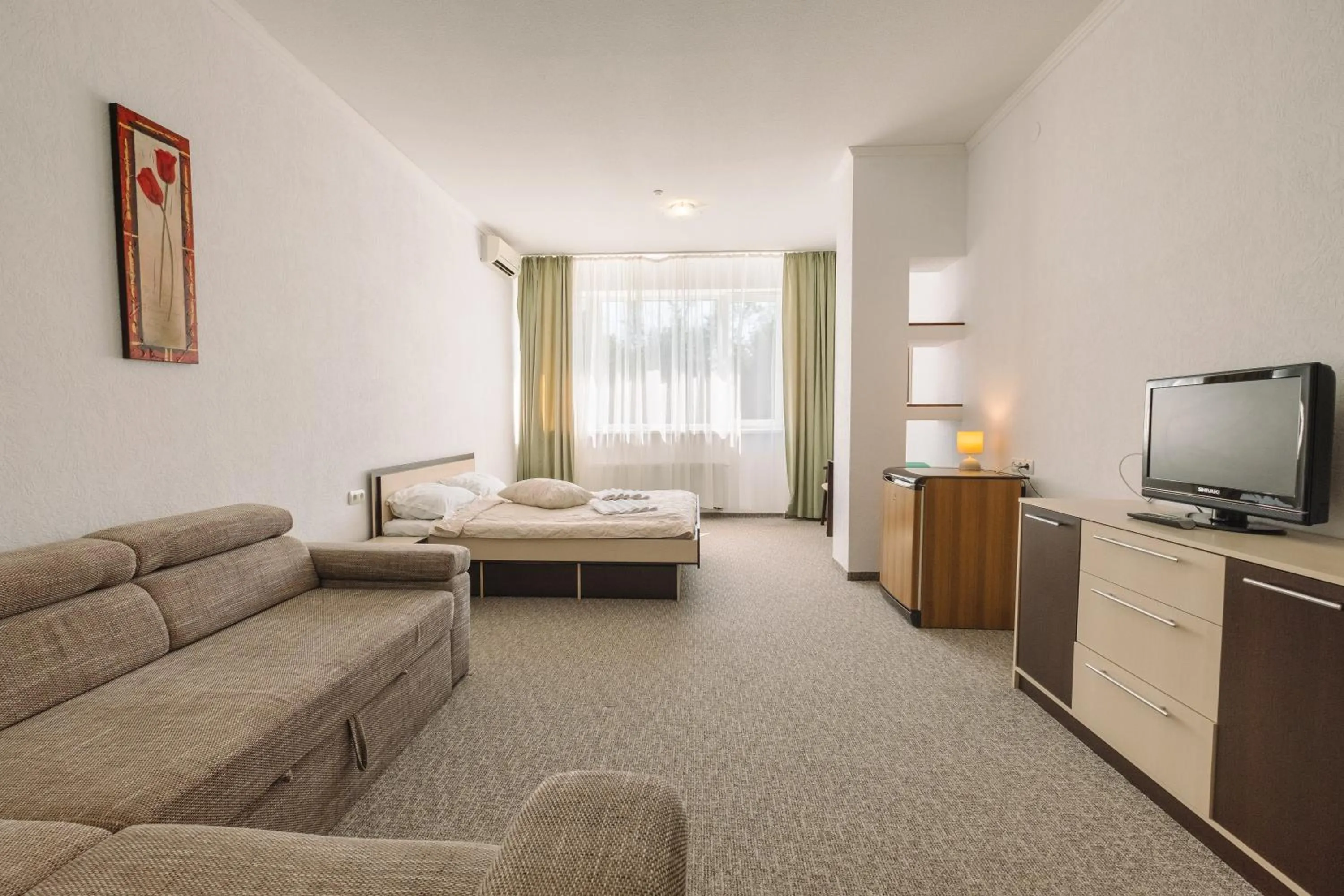 Bed in SPA Hotel Zhyva Voda