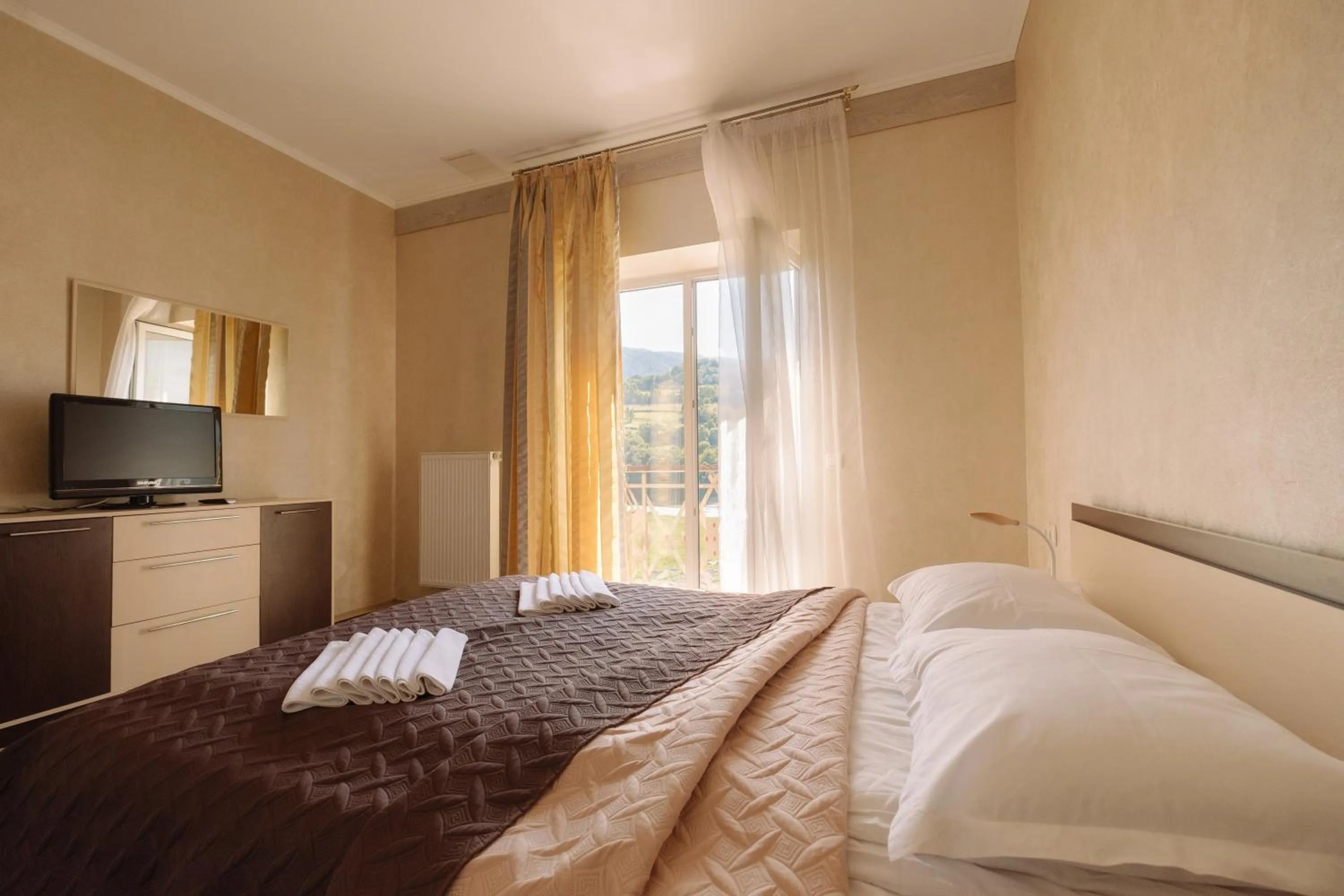 Bed in SPA Hotel Zhyva Voda