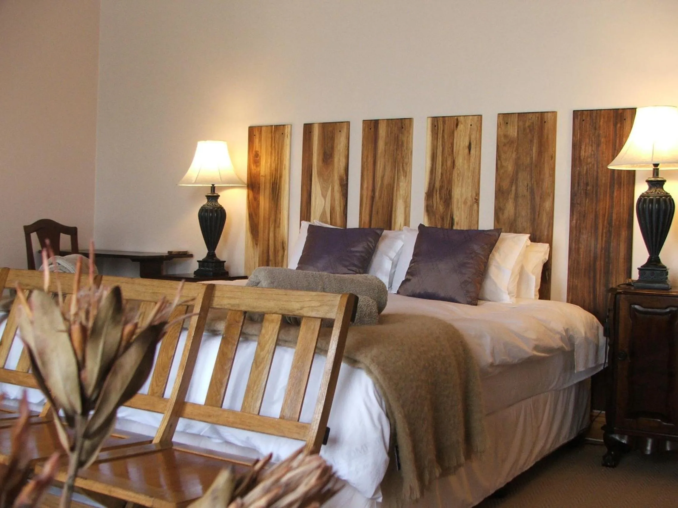 Bed in Angler and Antelope Guesthouse