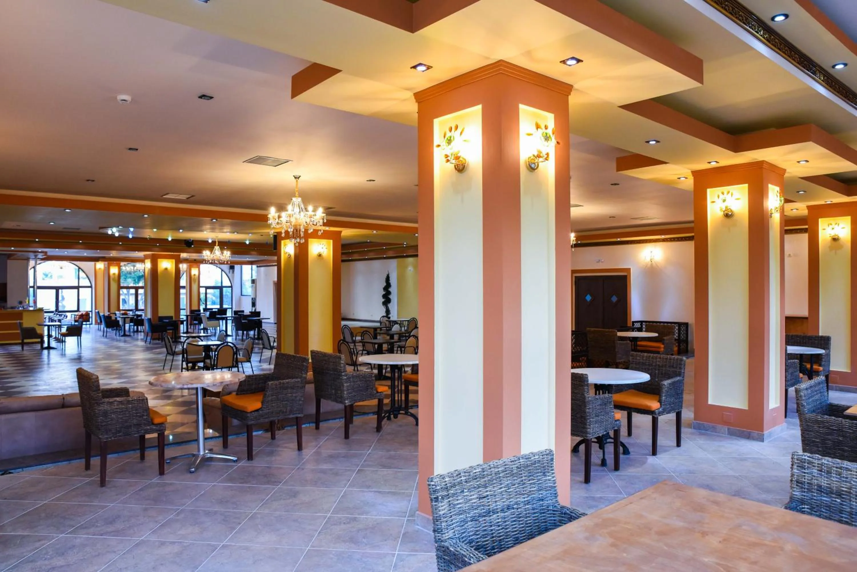 Communal lounge/ TV room in Chrysoula Hotel