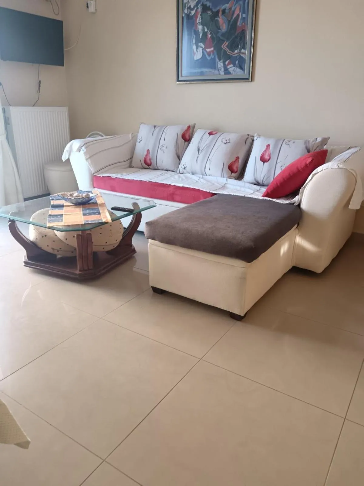 Living room in Villa Christine - Maisonettes with fireplace