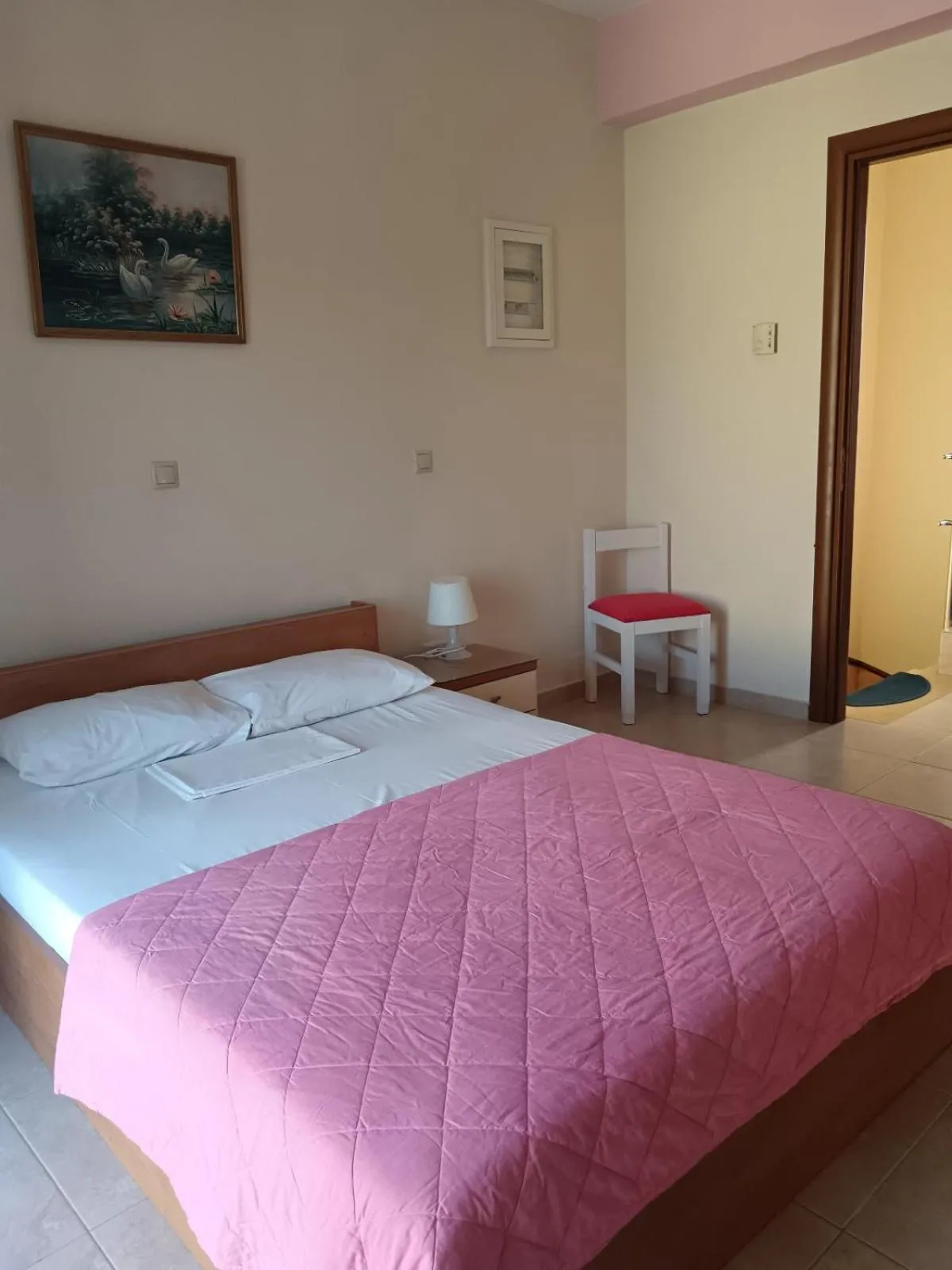 Bed in Villa Christine - Maisonettes with fireplace
