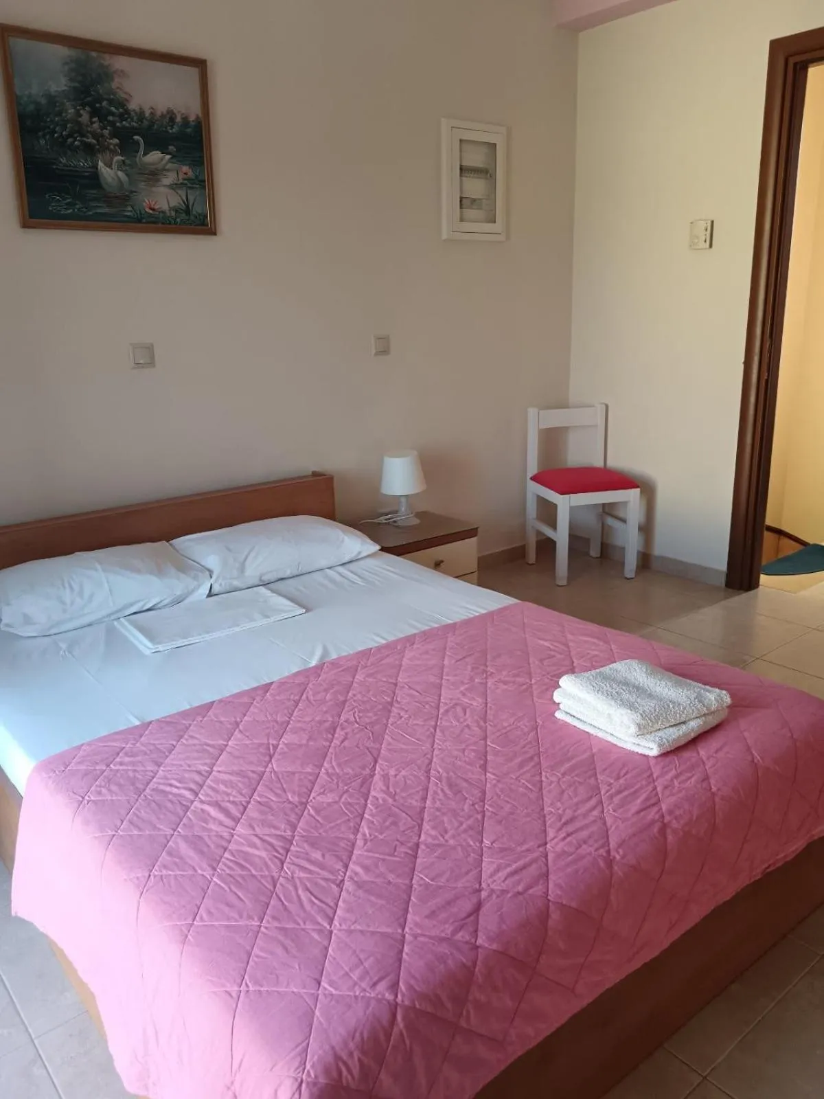 Bed in Villa Christine - Maisonettes with fireplace
