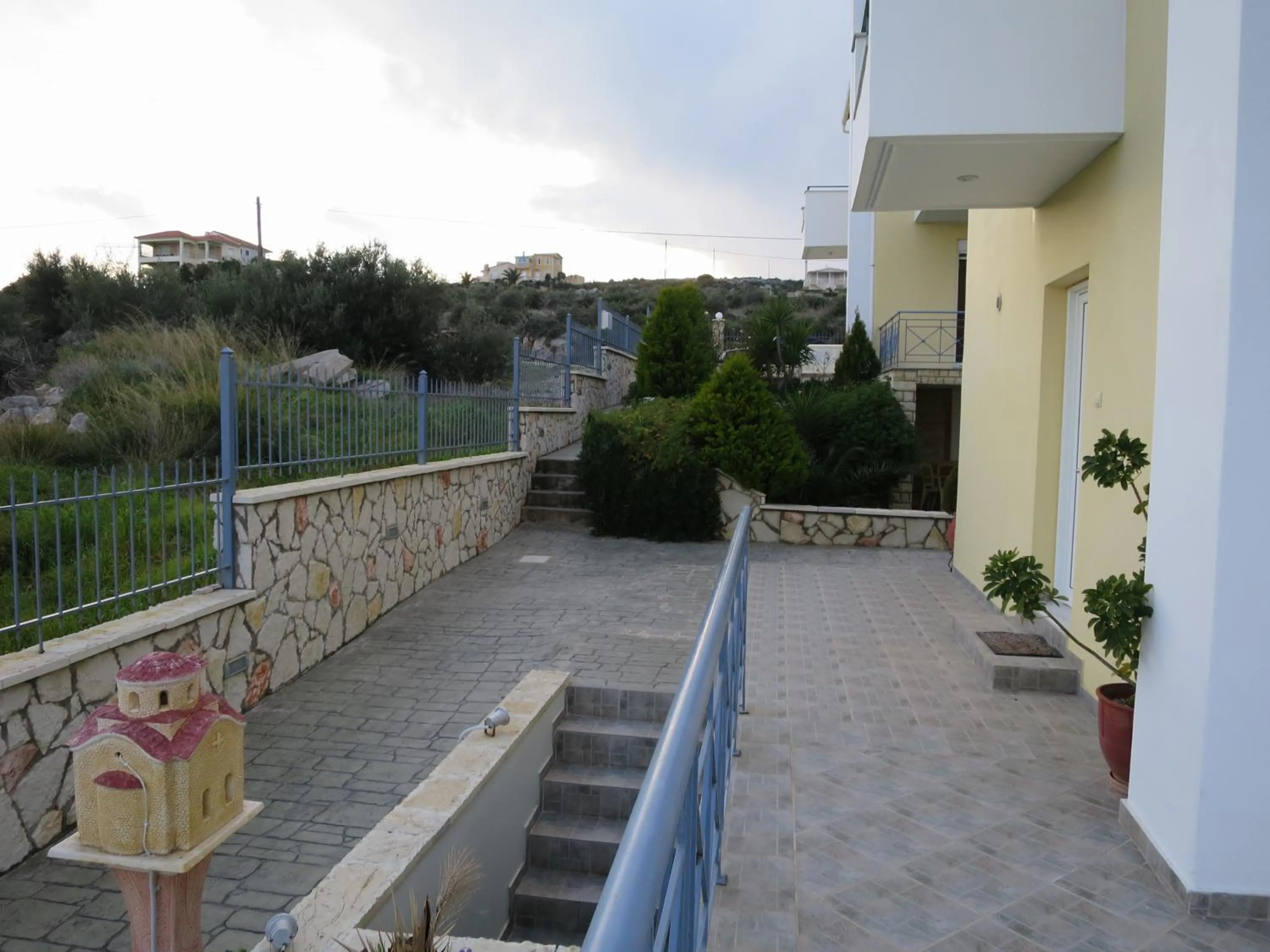 Balcony/Terrace in Villa Christine - Maisonettes with fireplace