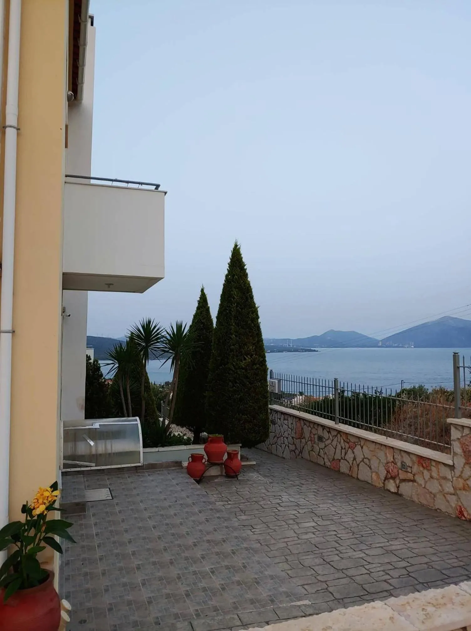 Balcony/Terrace in Villa Christine - Maisonettes with fireplace