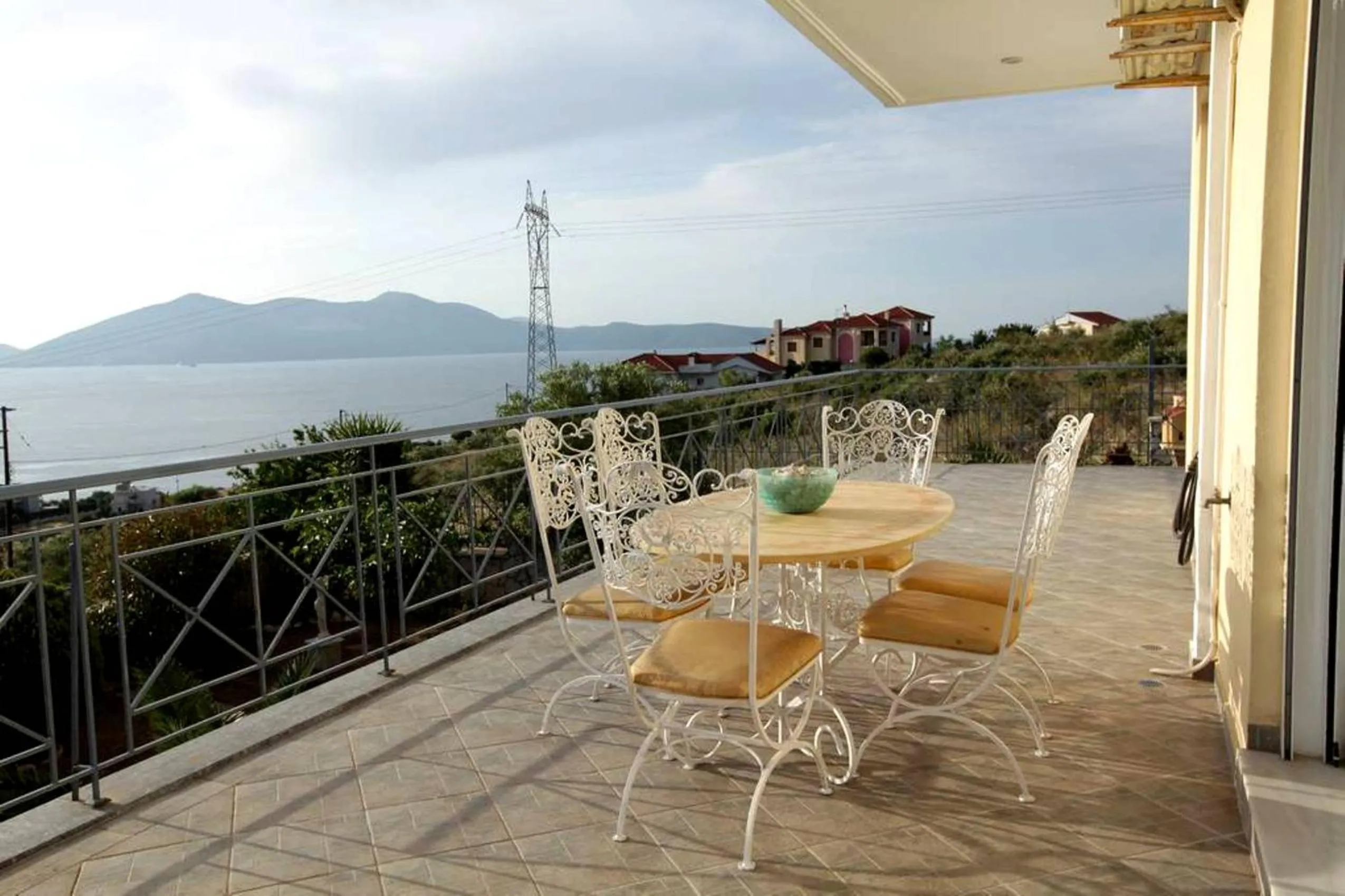 Balcony/Terrace in Villa Christine - Maisonettes with fireplace