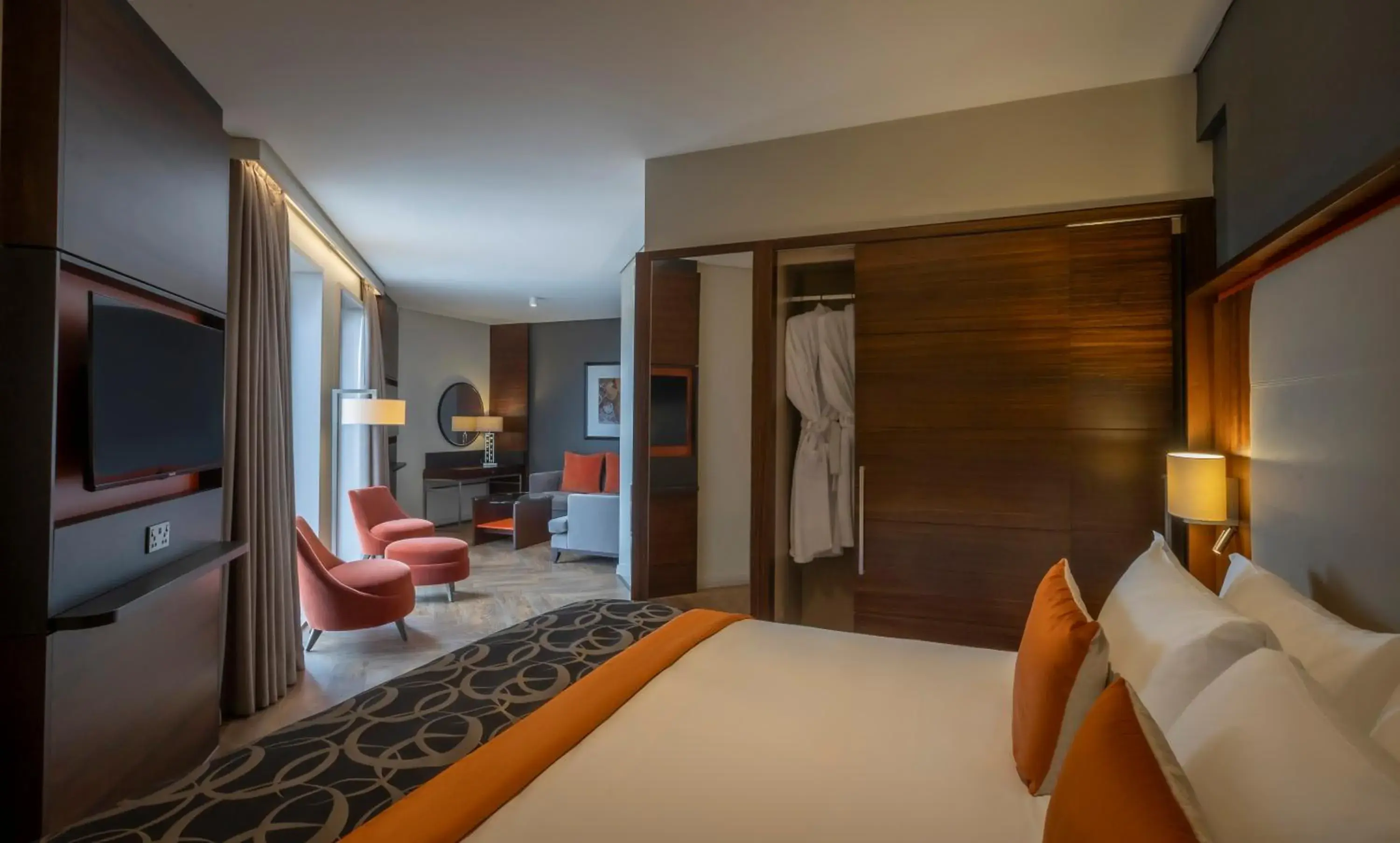 Seating area, Bed in Clayton Hotel Birmingham Seating area, Bed in Clayton Hotel Birmingham