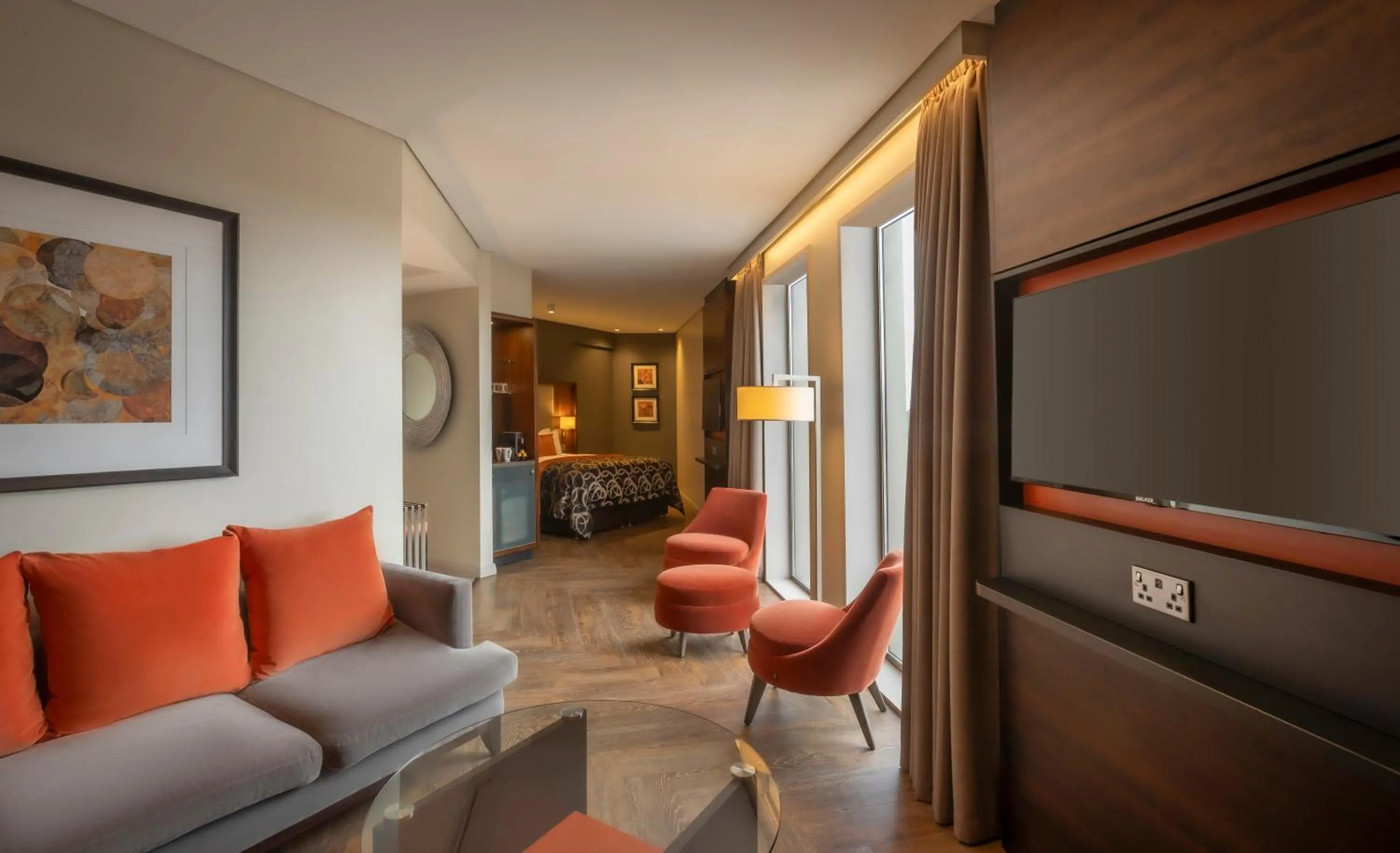 Seating area in Clayton Hotel Birmingham