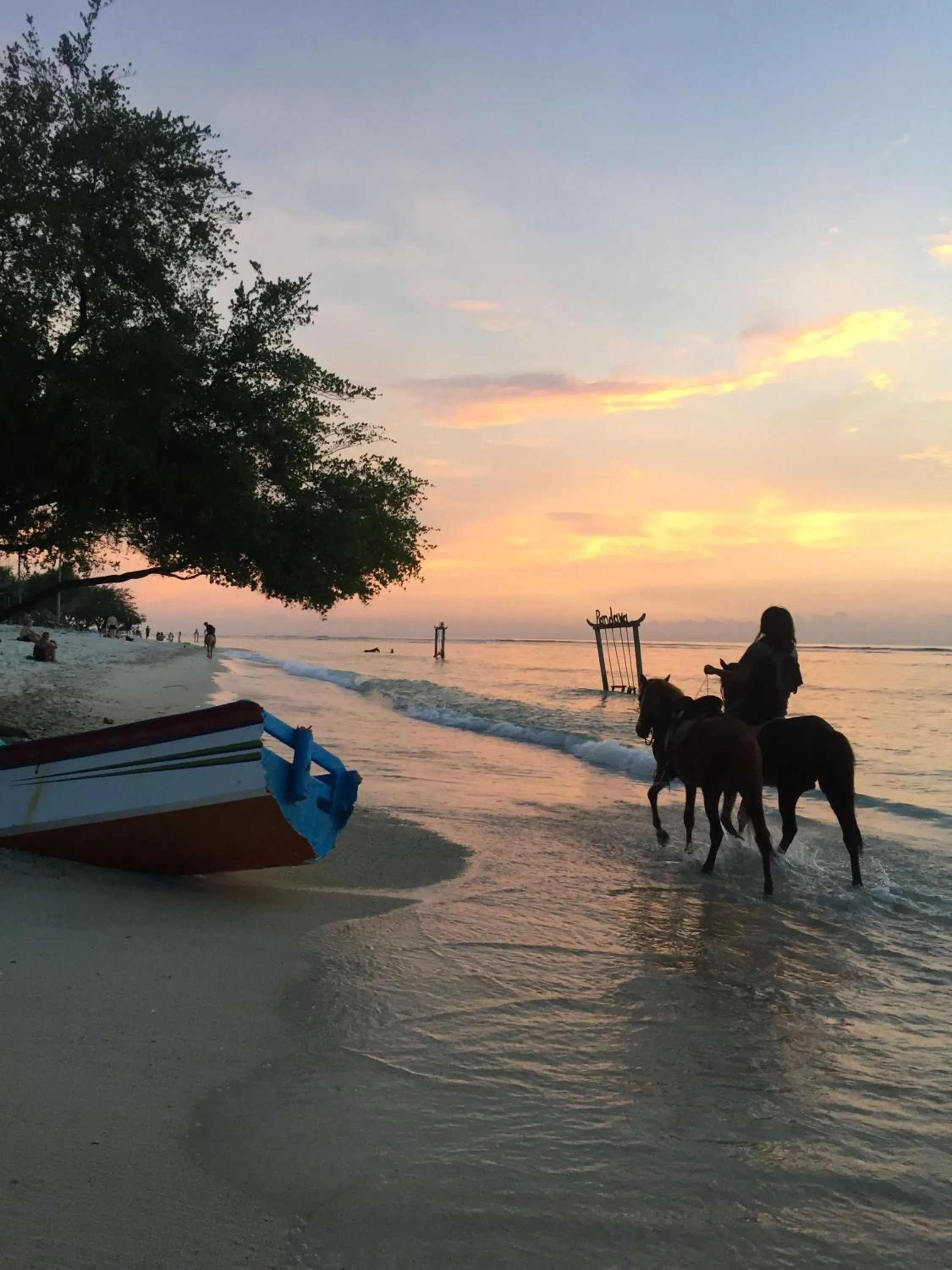 Horse-riding in Gili Tenda