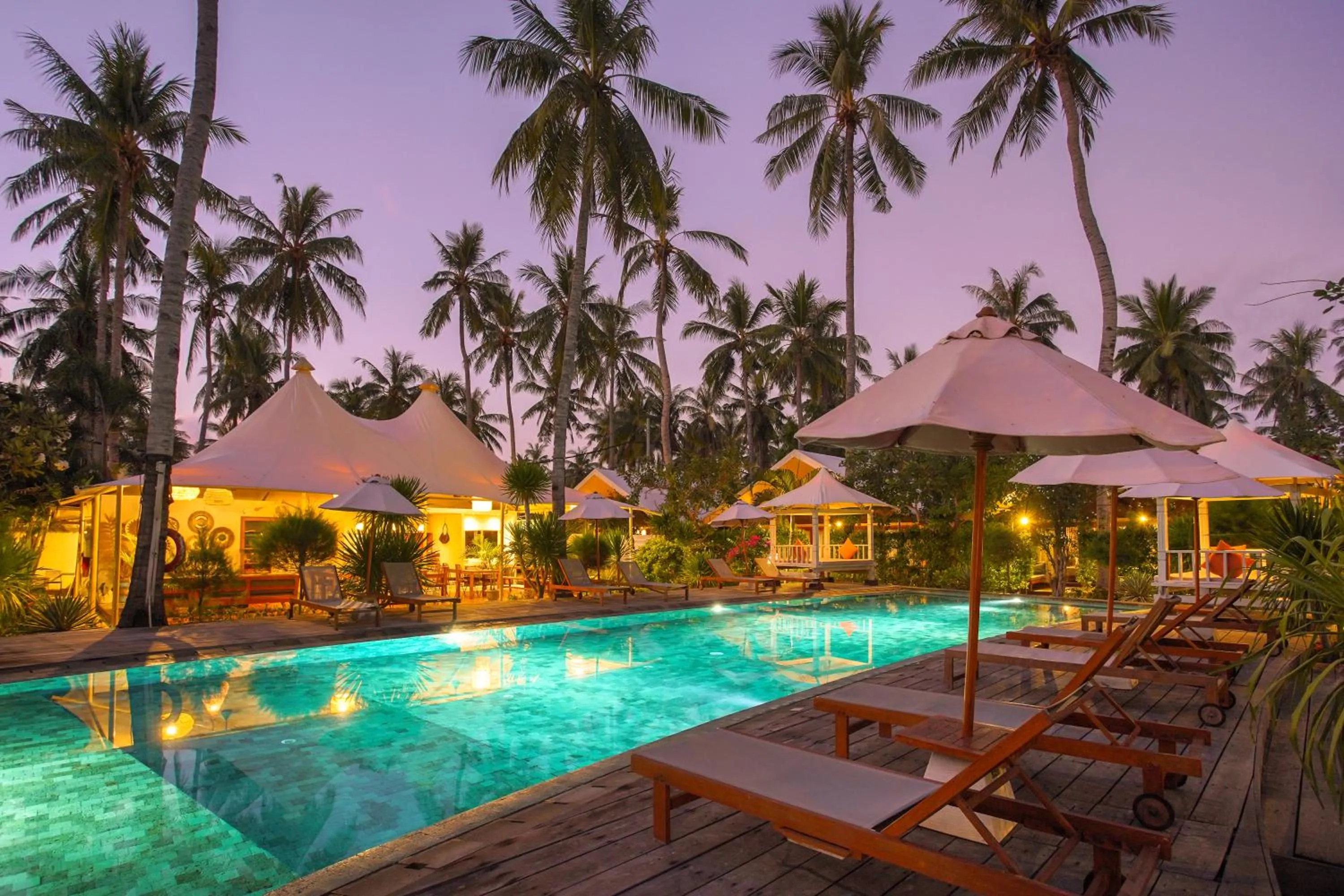 Natural landscape in Gili Tenda