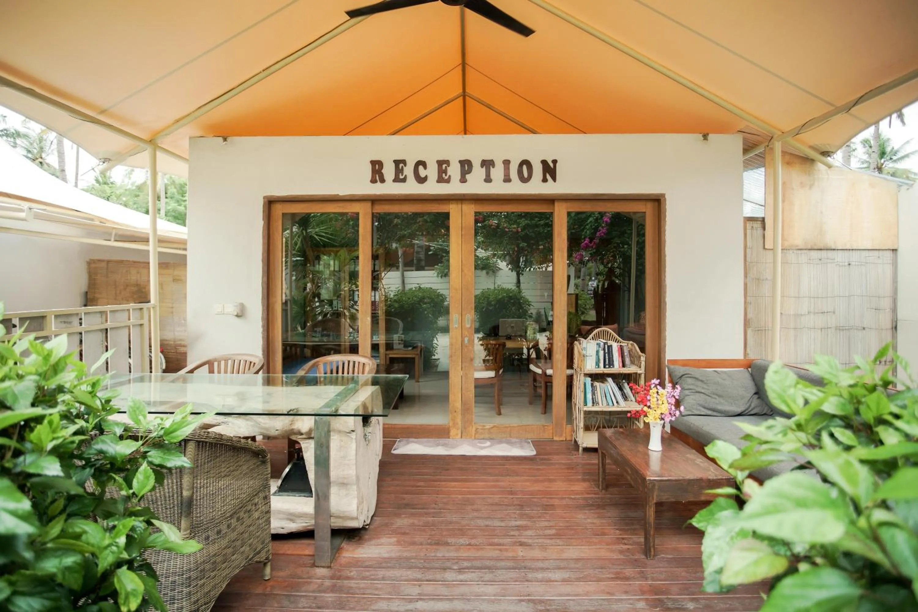 Seating area in Gili Tenda