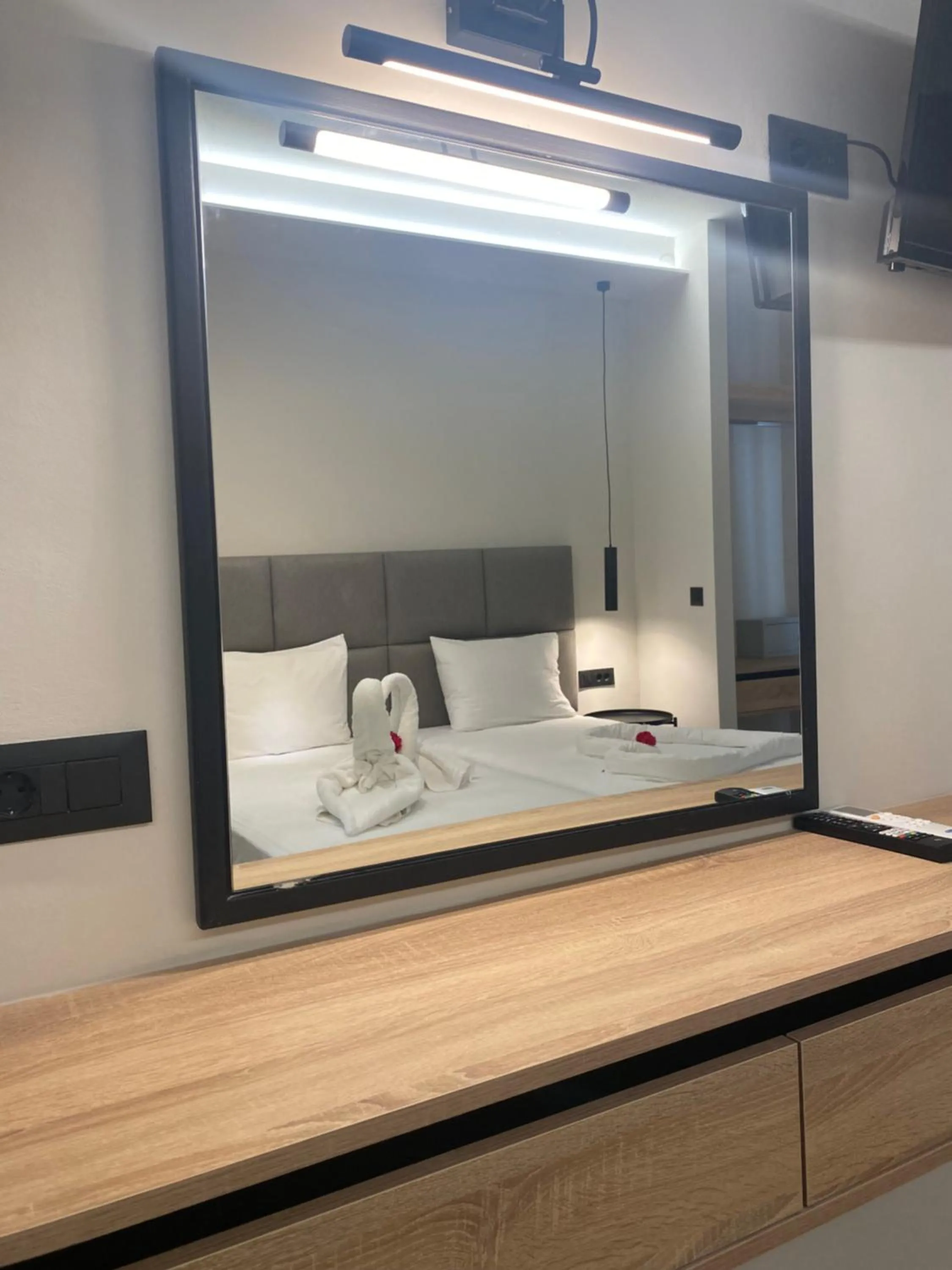 Bed in Barbie Hotel Apartments
