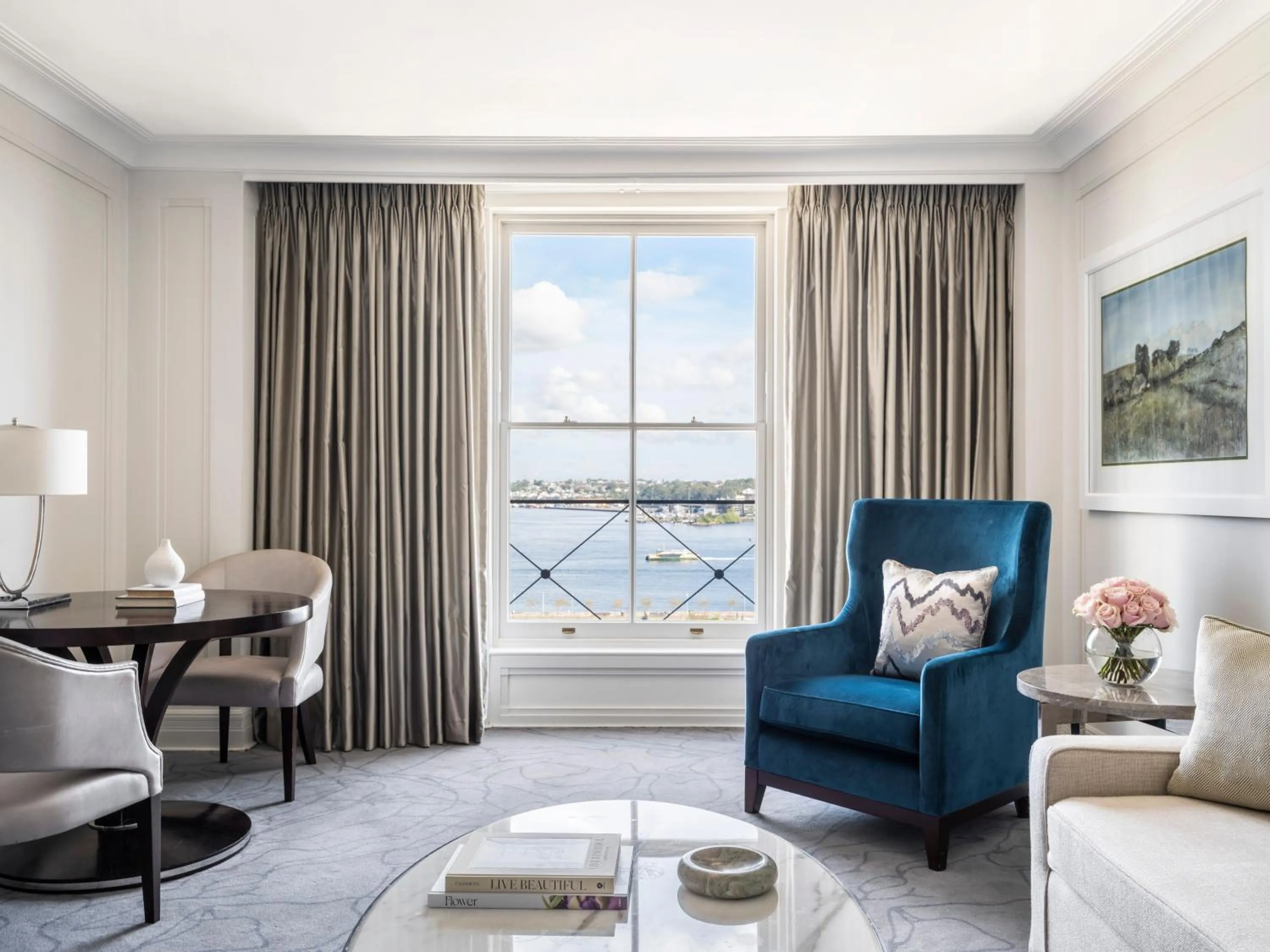 Living room in The Langham Sydney
