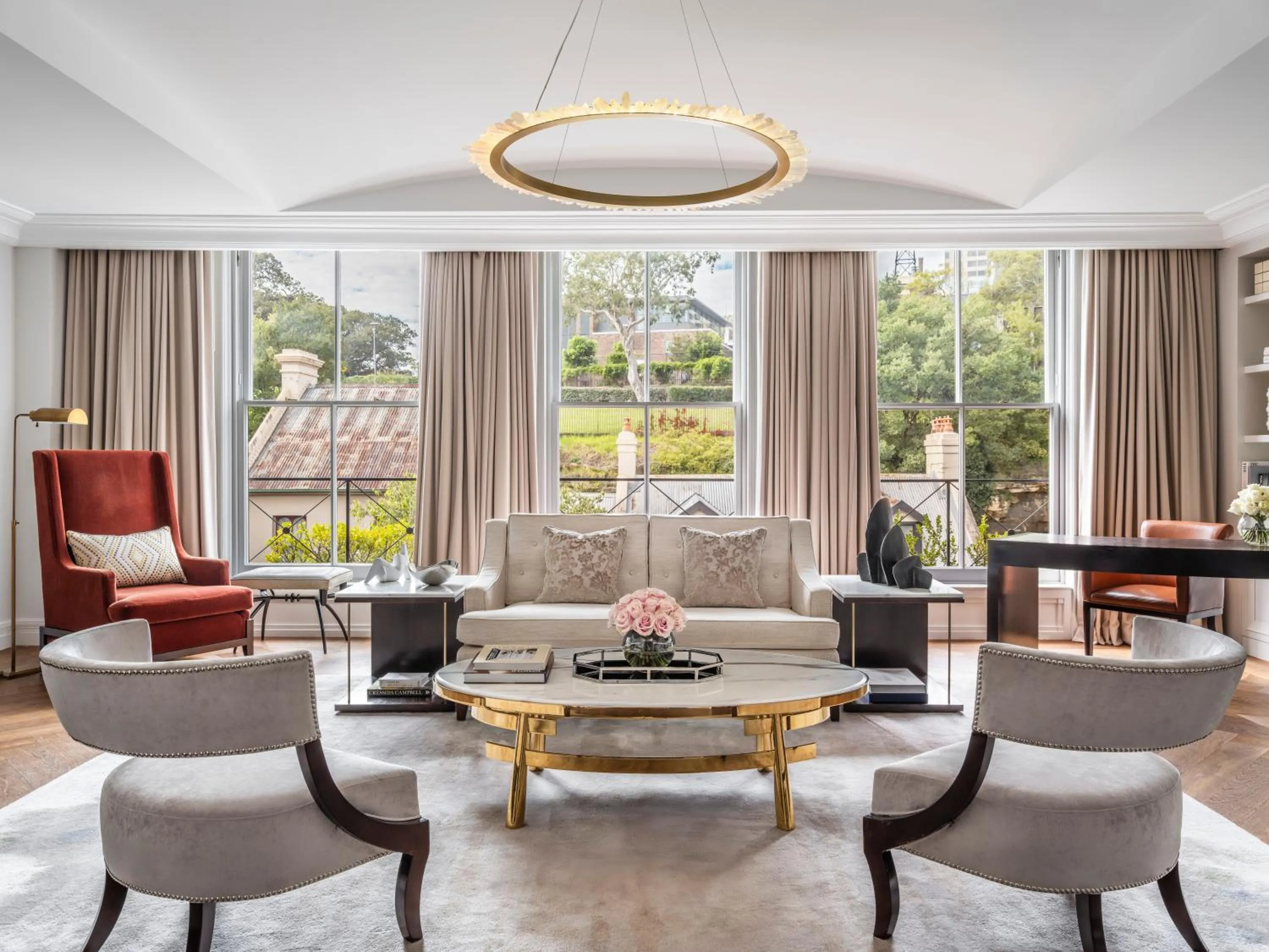 Living room in The Langham Sydney