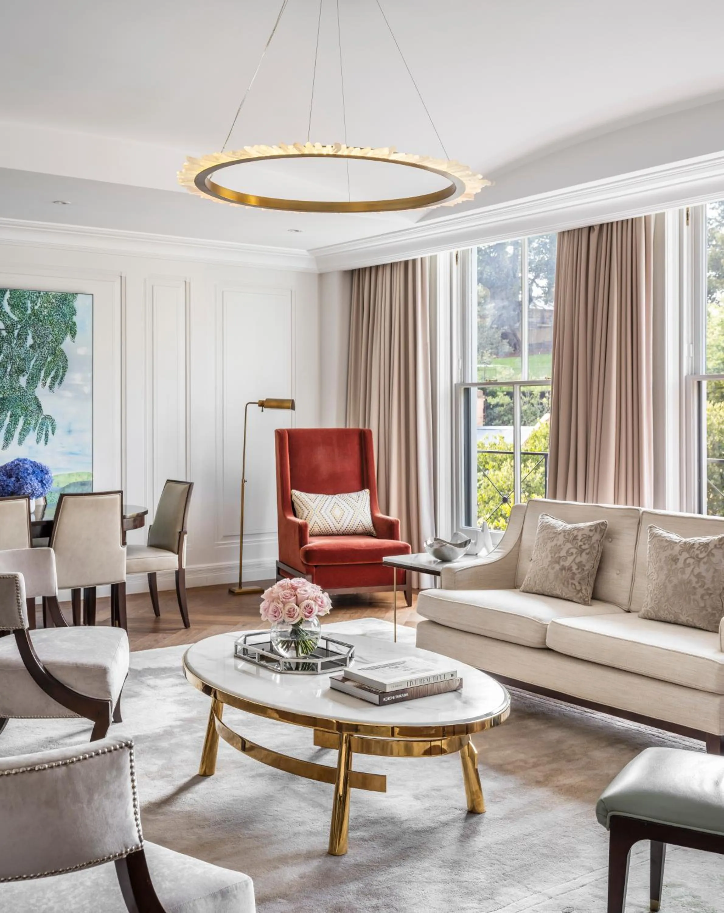 Dining area in The Langham Sydney