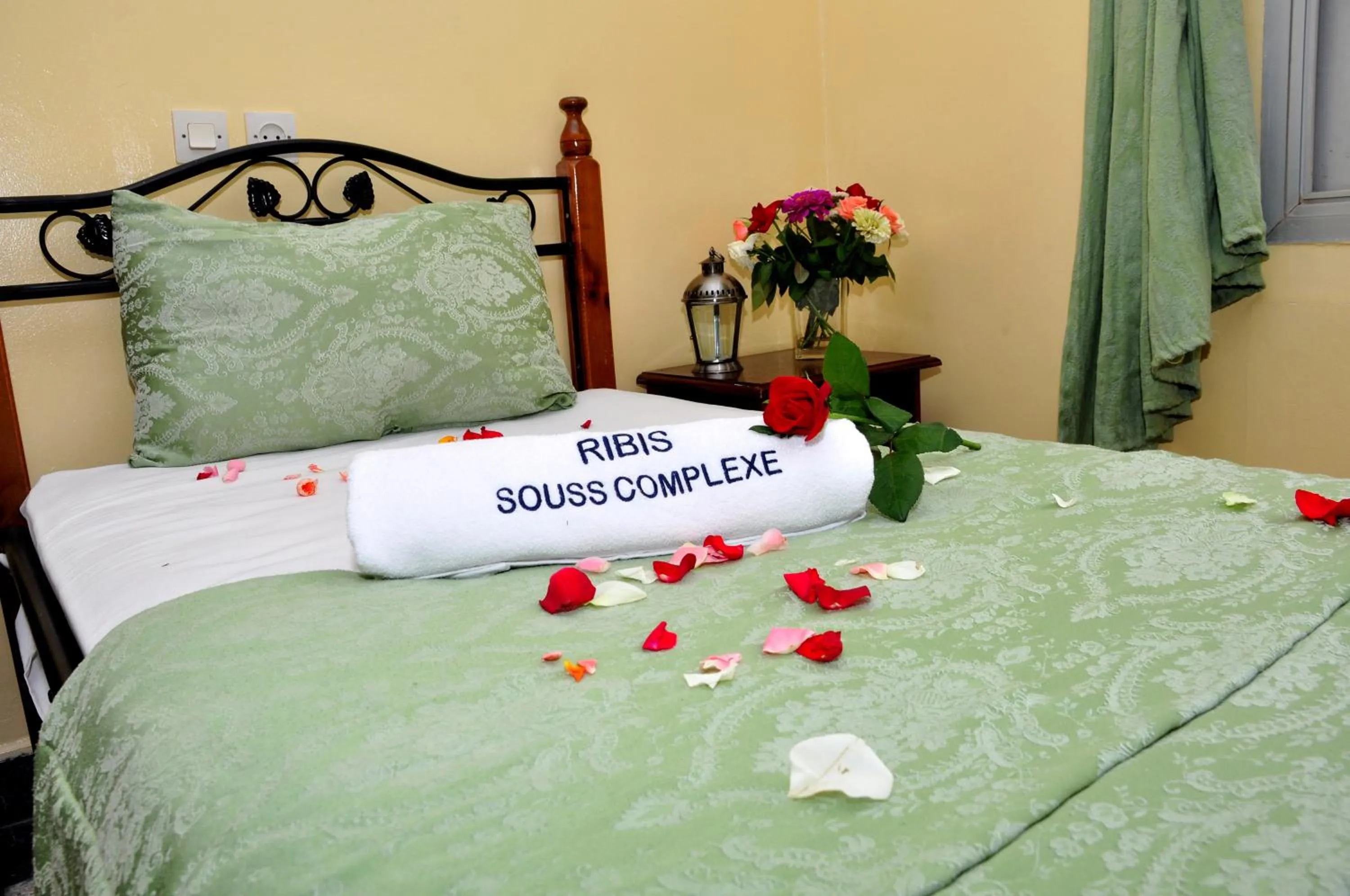 Bed in Hotel Ribis