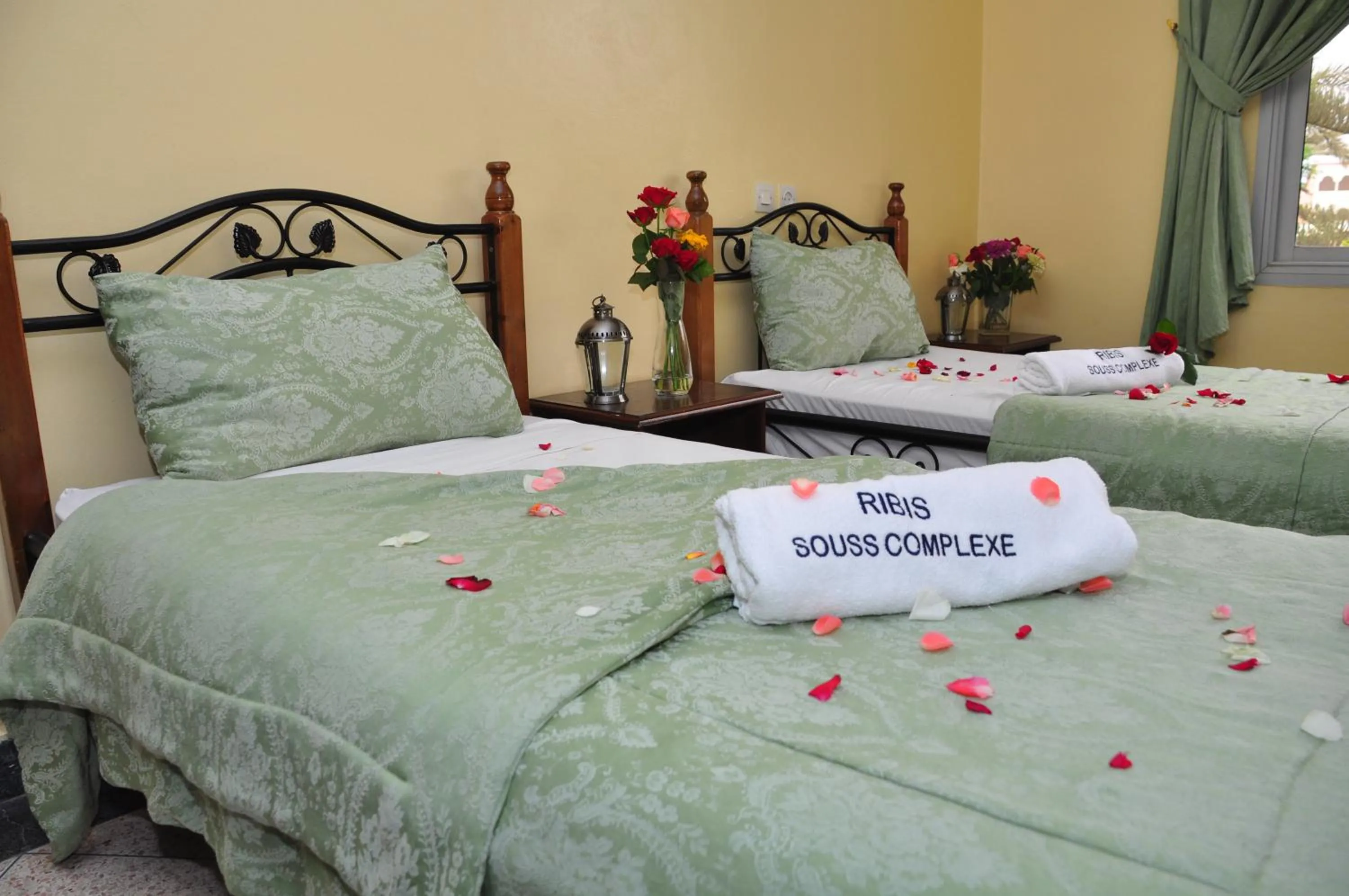 Bed in Hotel Ribis