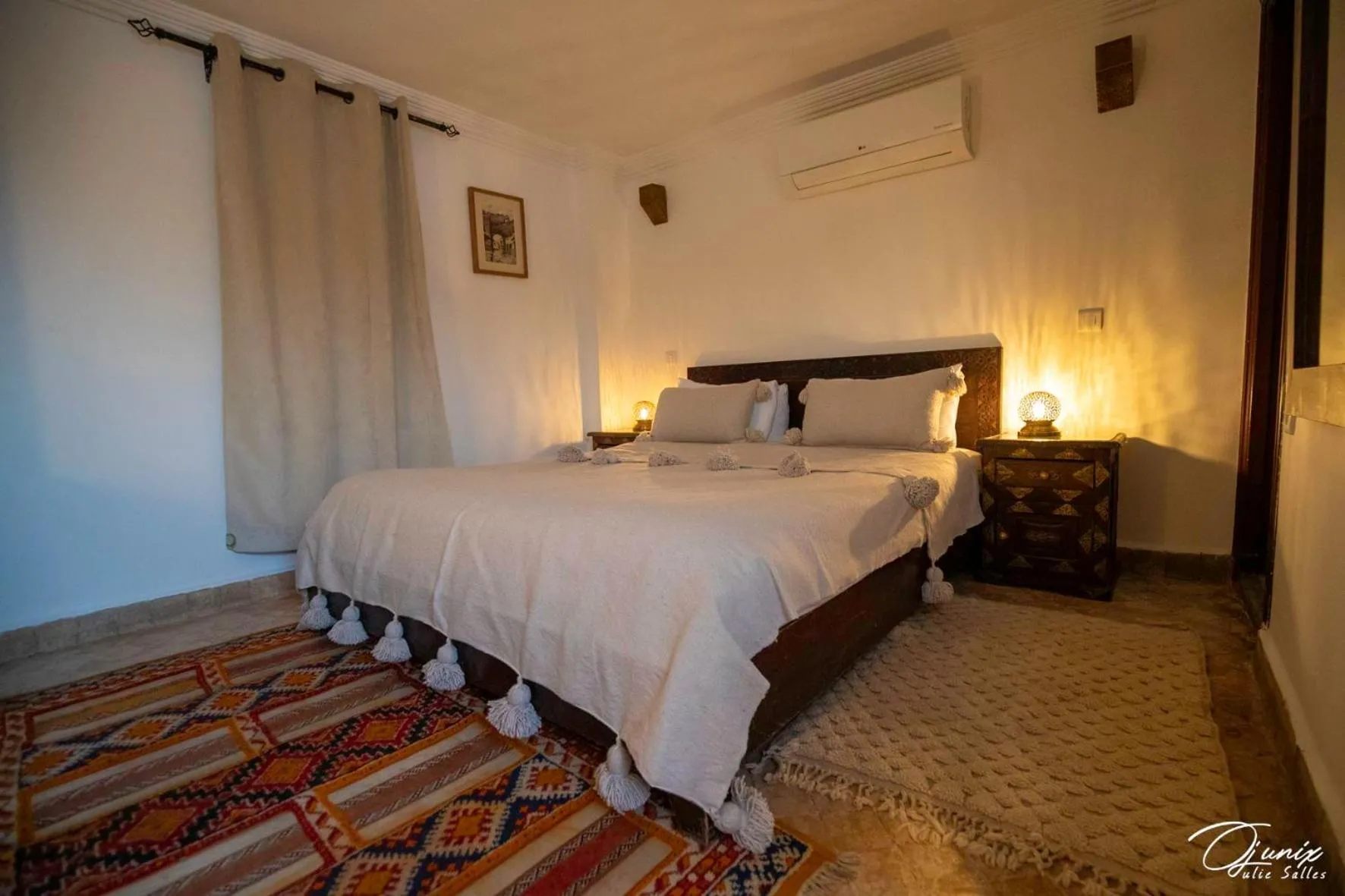 Bed in Riad Zoraida