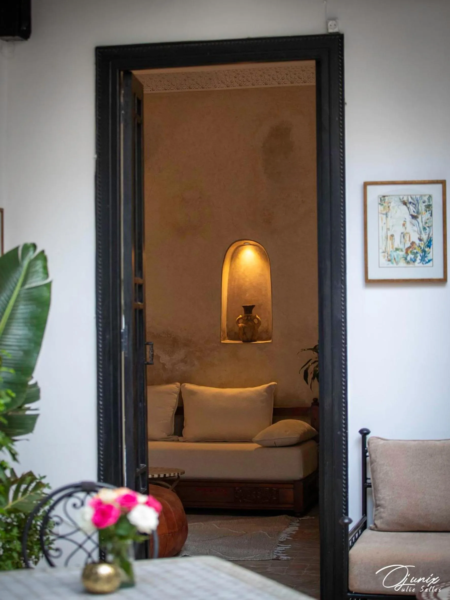 Living room in Riad Zoraida