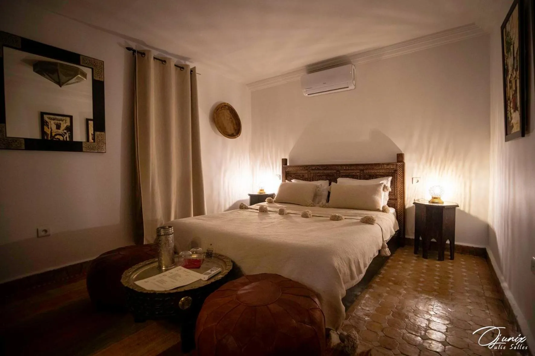 Bed in Riad Zoraida