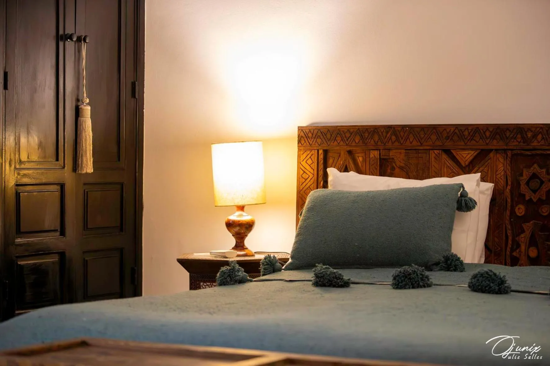 Decorative detail, Bed in Riad Zoraida