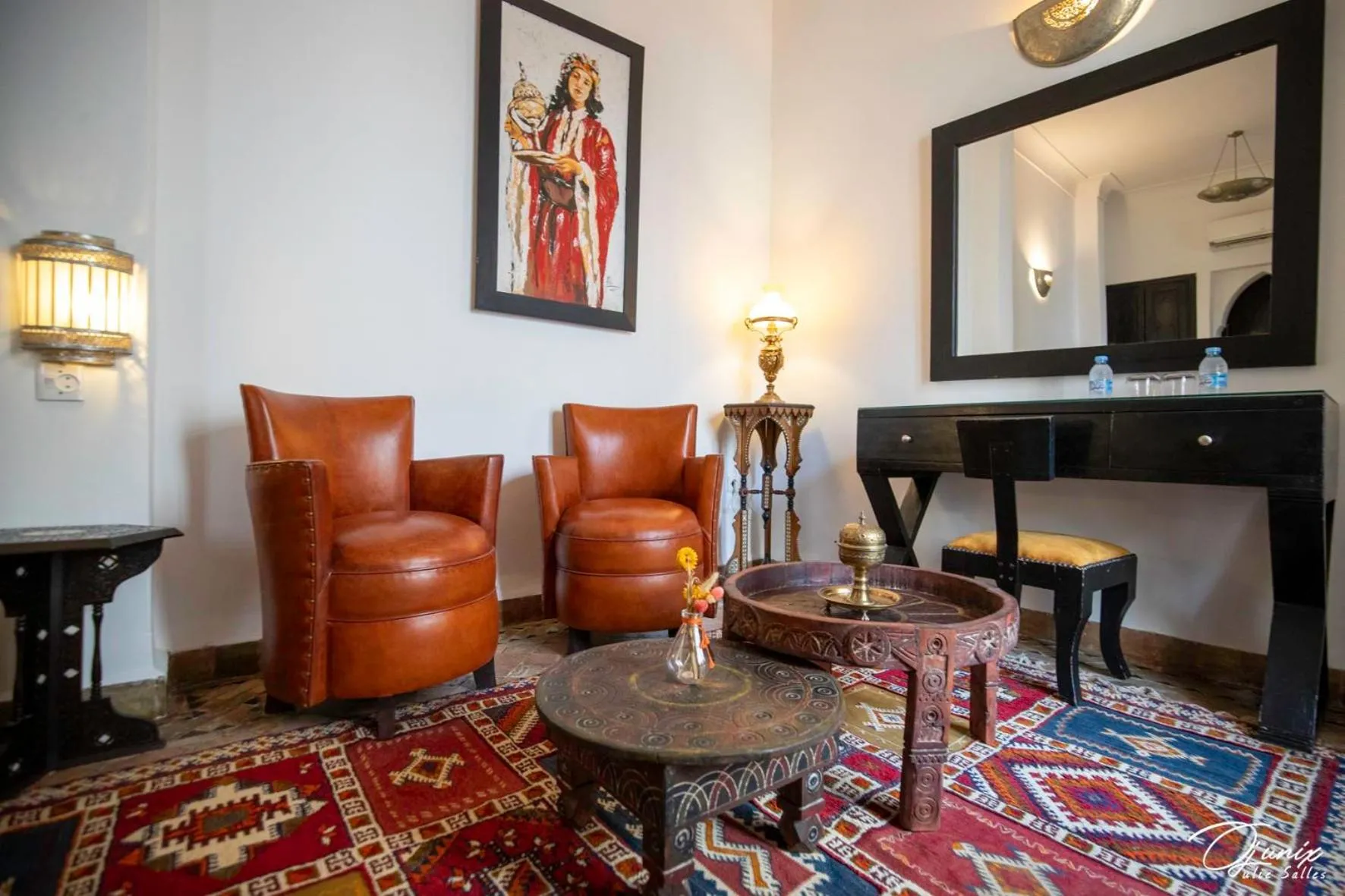 Seating area in Riad Zoraida