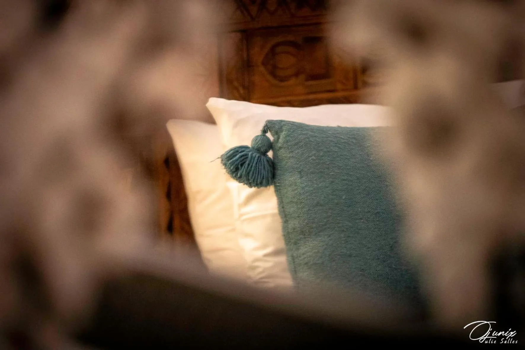 Decorative detail, Bed in Riad Zoraida