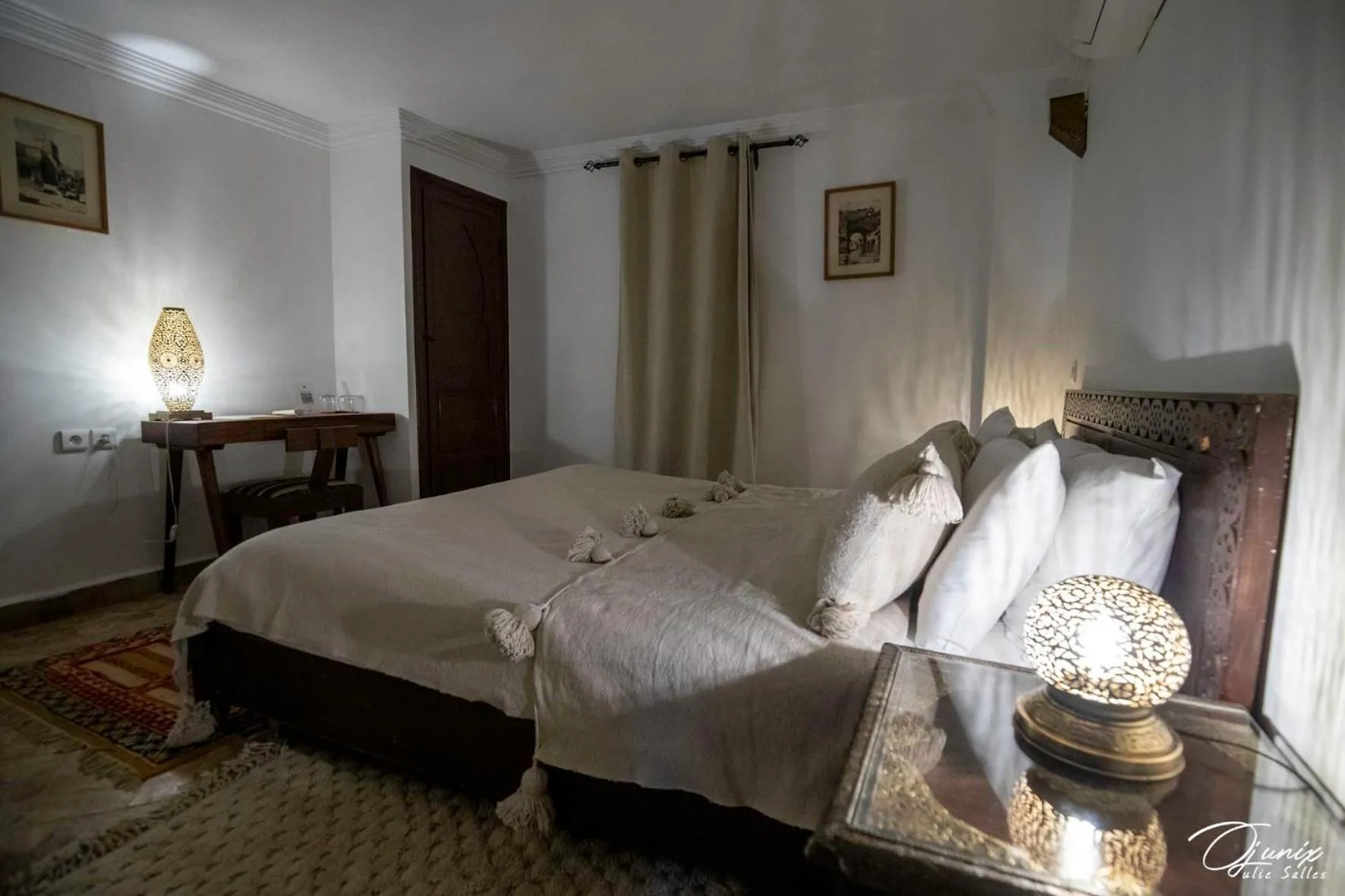 Bed in Riad Zoraida