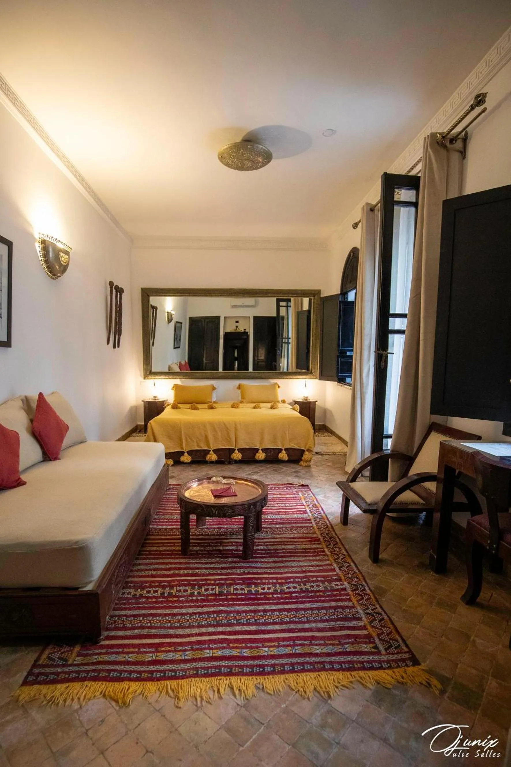 Bed in Riad Zoraida