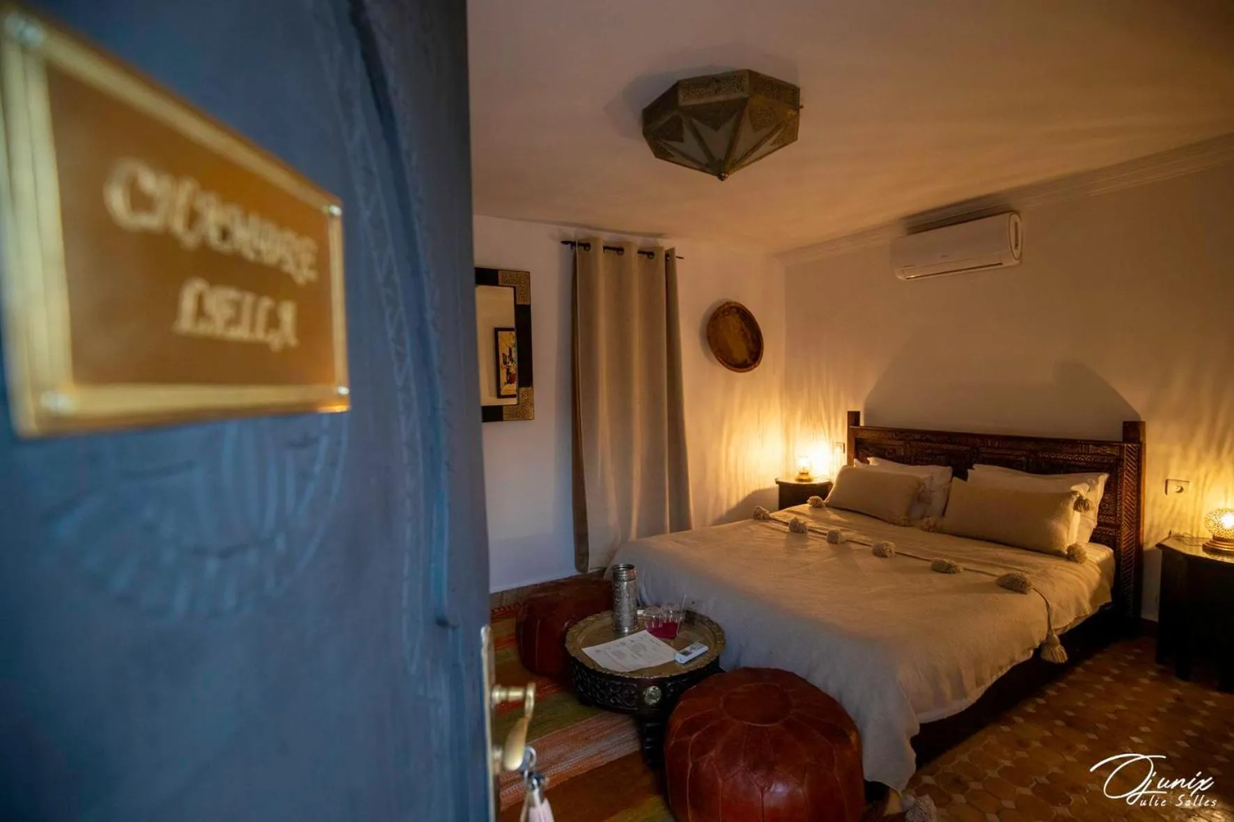 Bed in Riad Zoraida