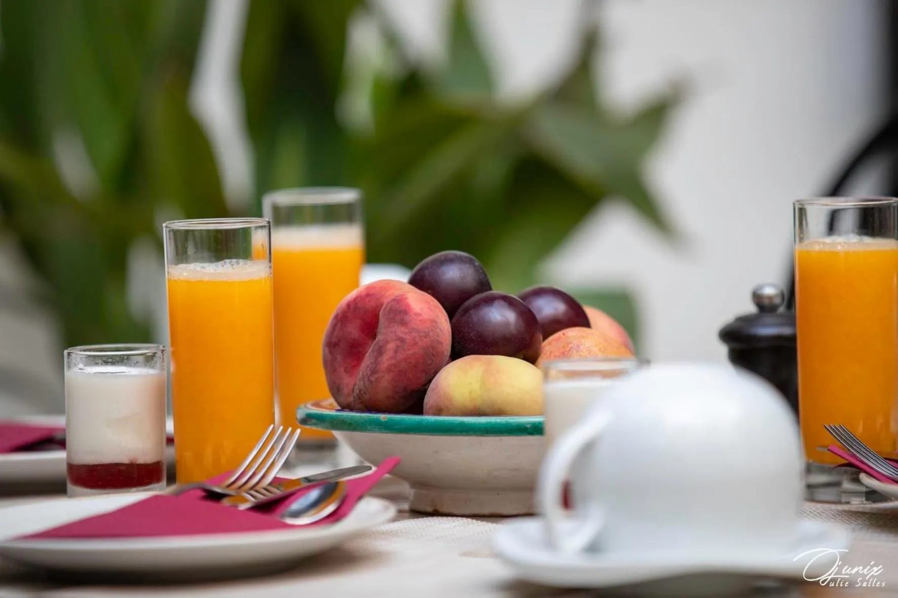 Food and drinks in Riad Zoraida