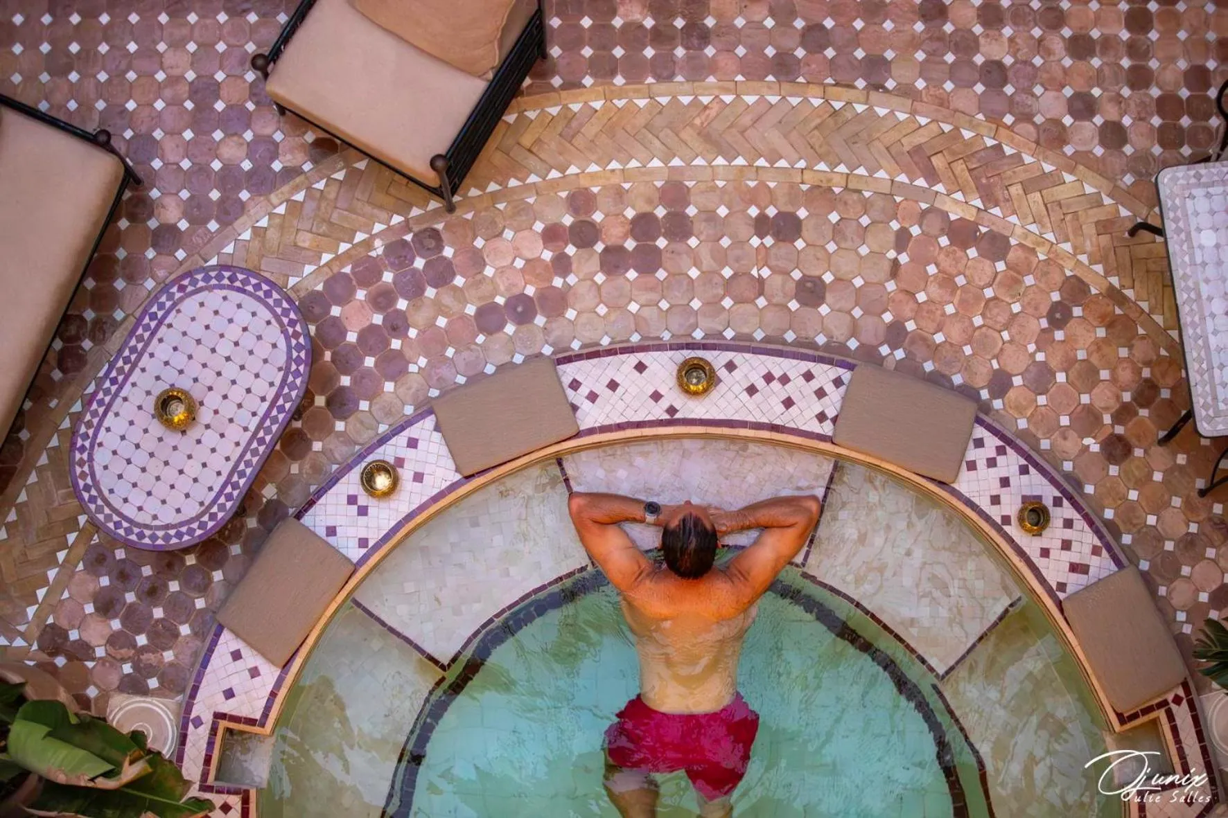 Pool view in Riad Zoraida