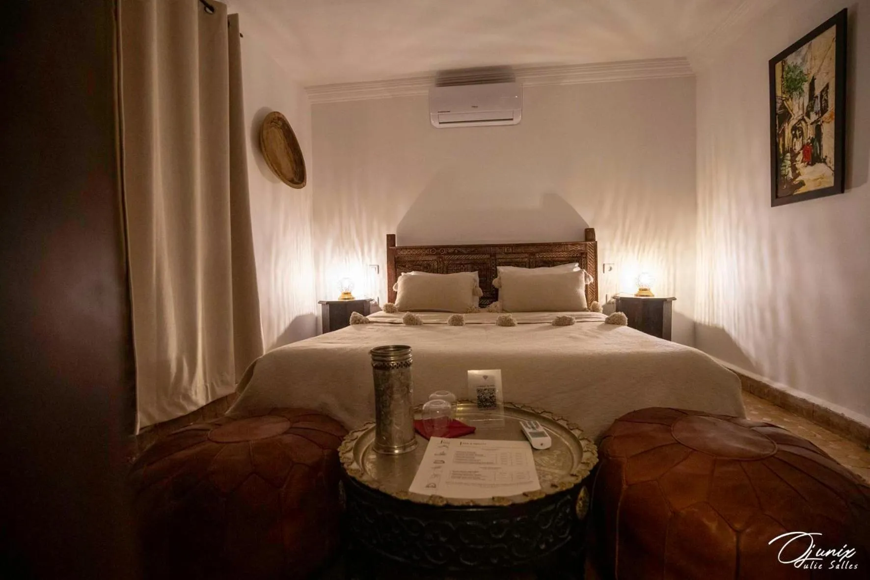 Bed in Riad Zoraida
