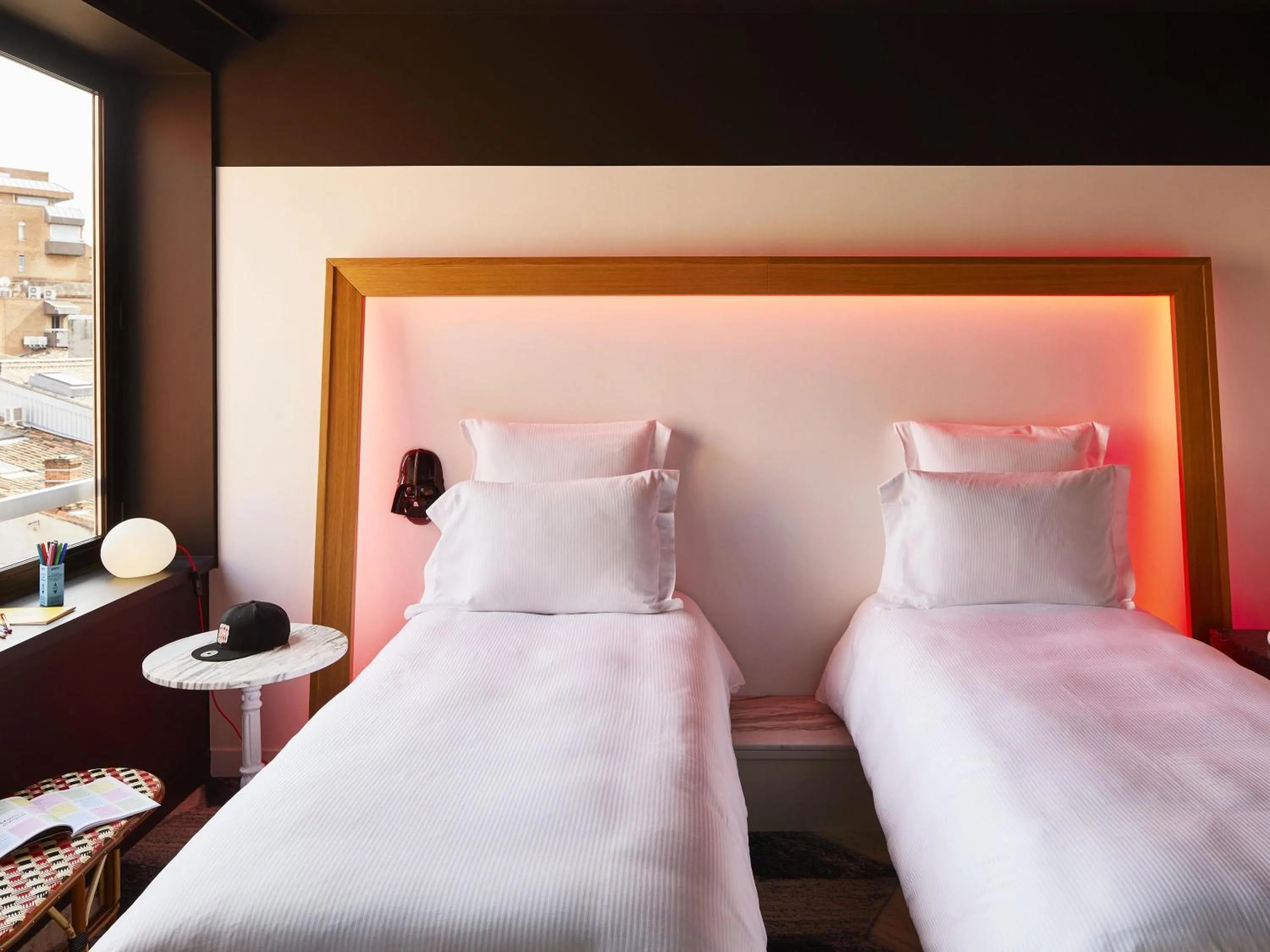 Bedroom, Bed in Mama Shelter Toulouse