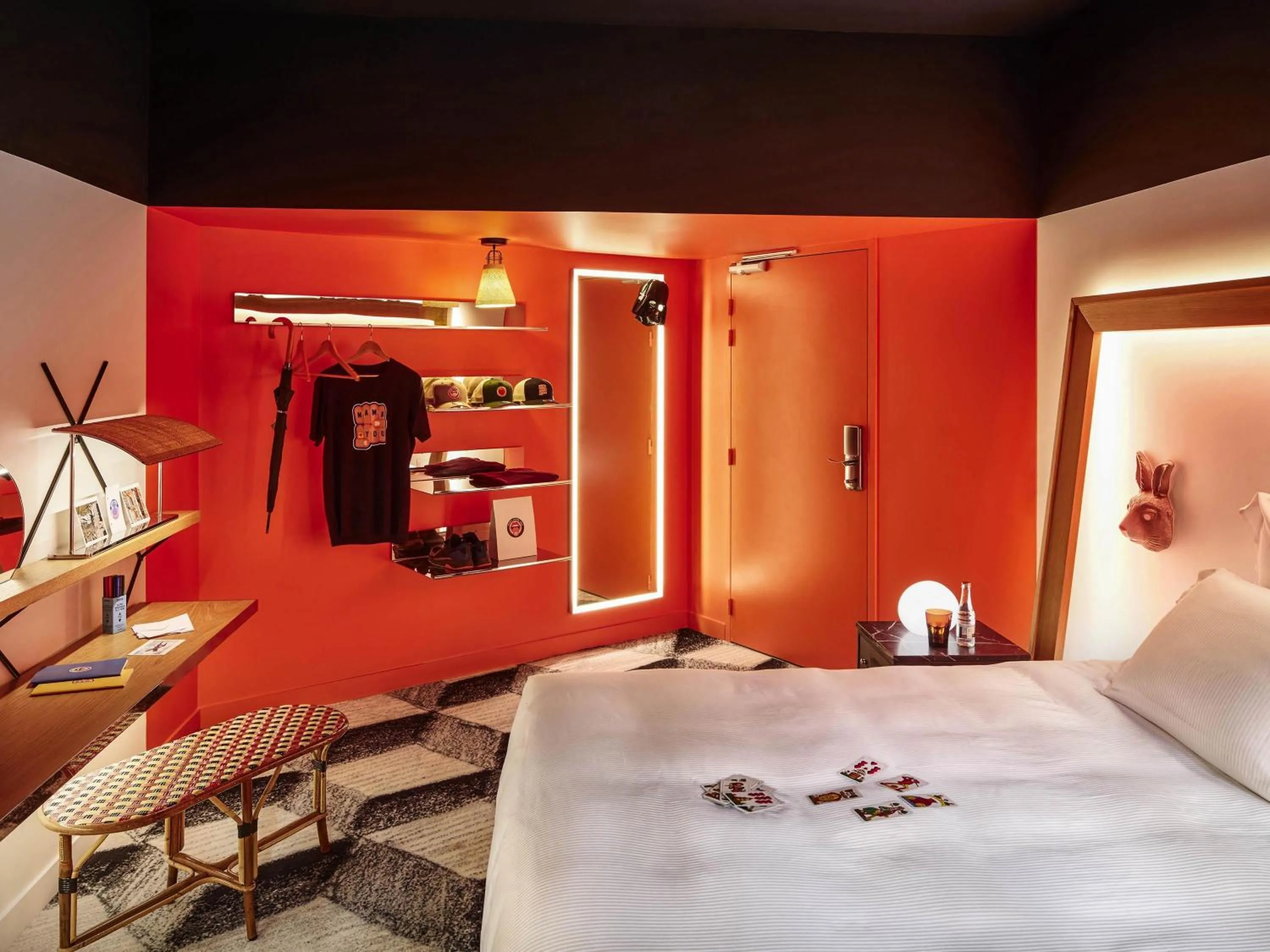 Bedroom, Bed in Mama Shelter Toulouse