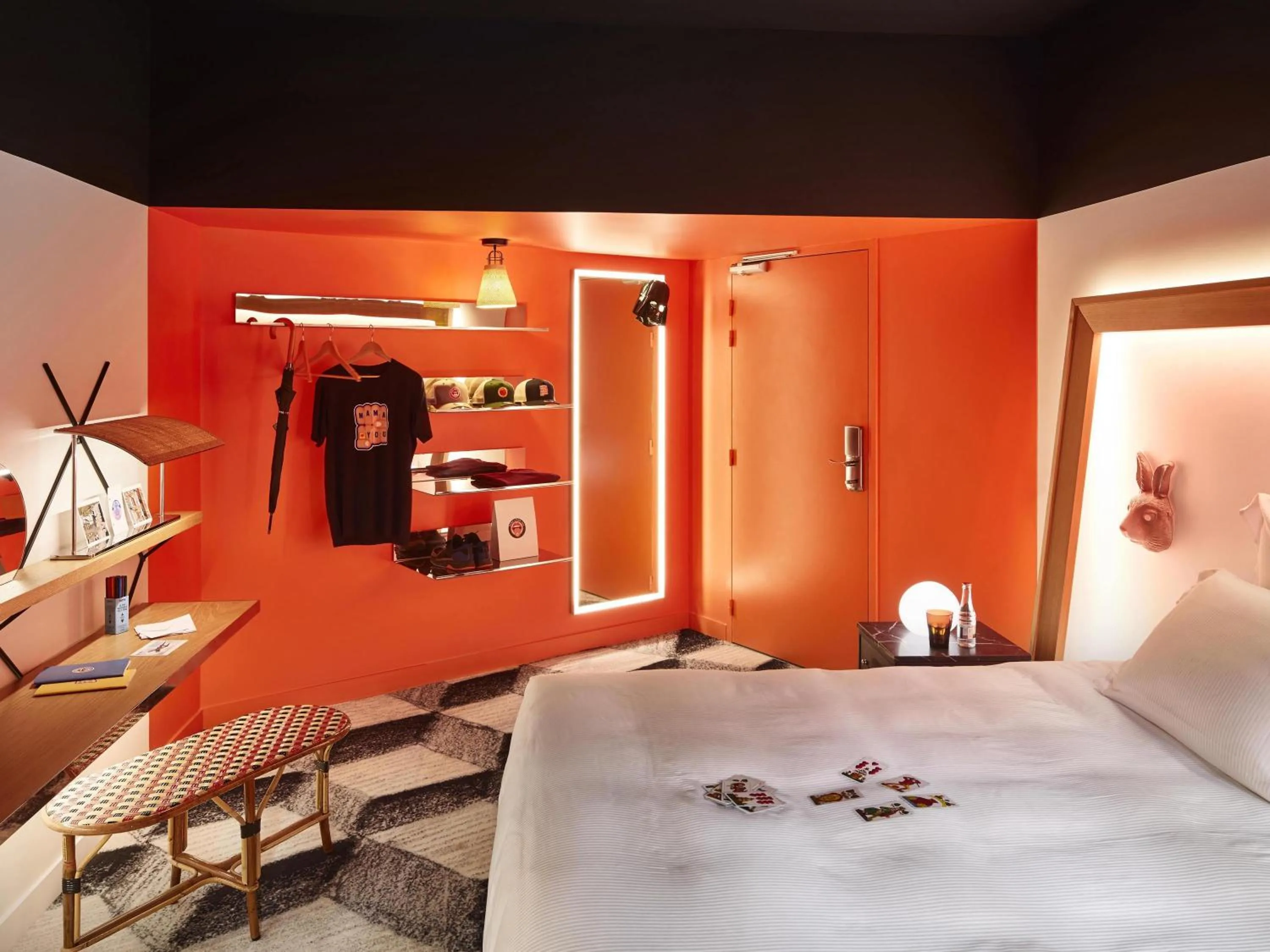 Bedroom, Bed in Mama Shelter Toulouse